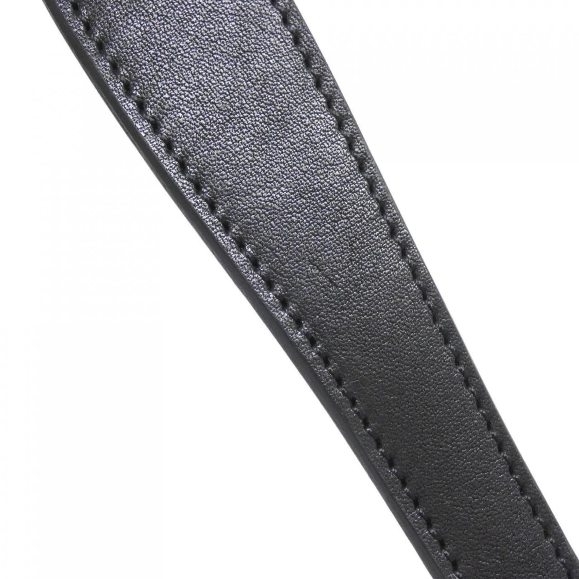 Gucci Black Gg Canvas Leather Shoulder Bag (Pre-Owned)