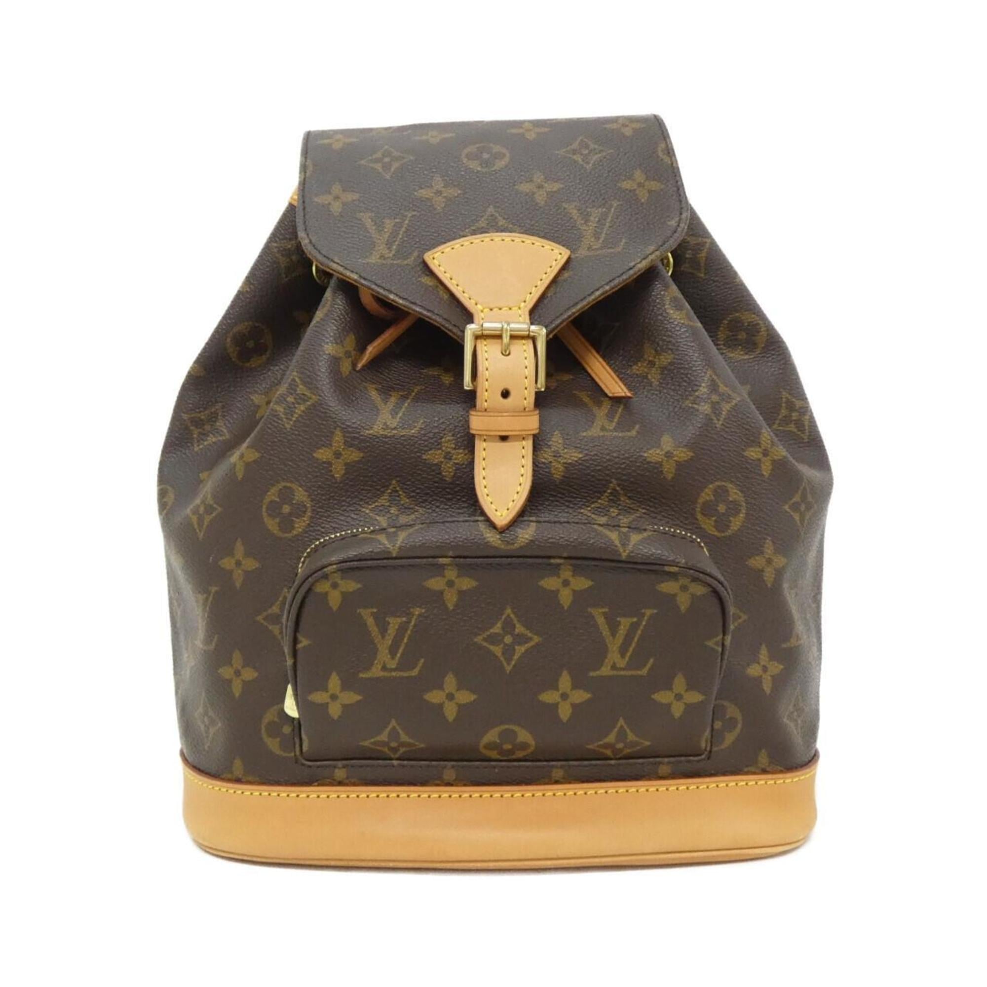 Louis Vuitton Monogram Marron Coated Canvas Backpack (Pre-Owned)