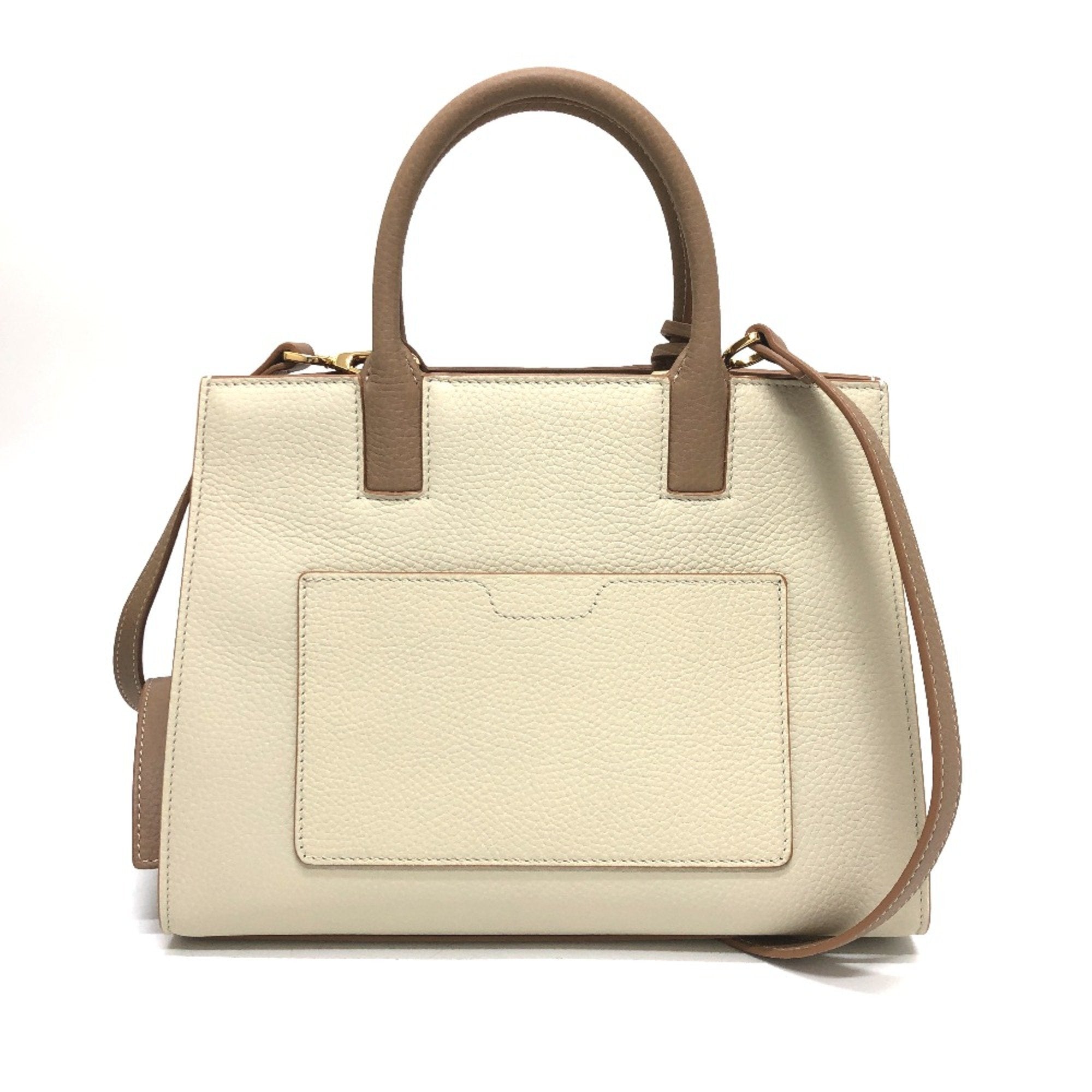 Burberry White Leather Handbag (Pre-Owned)
