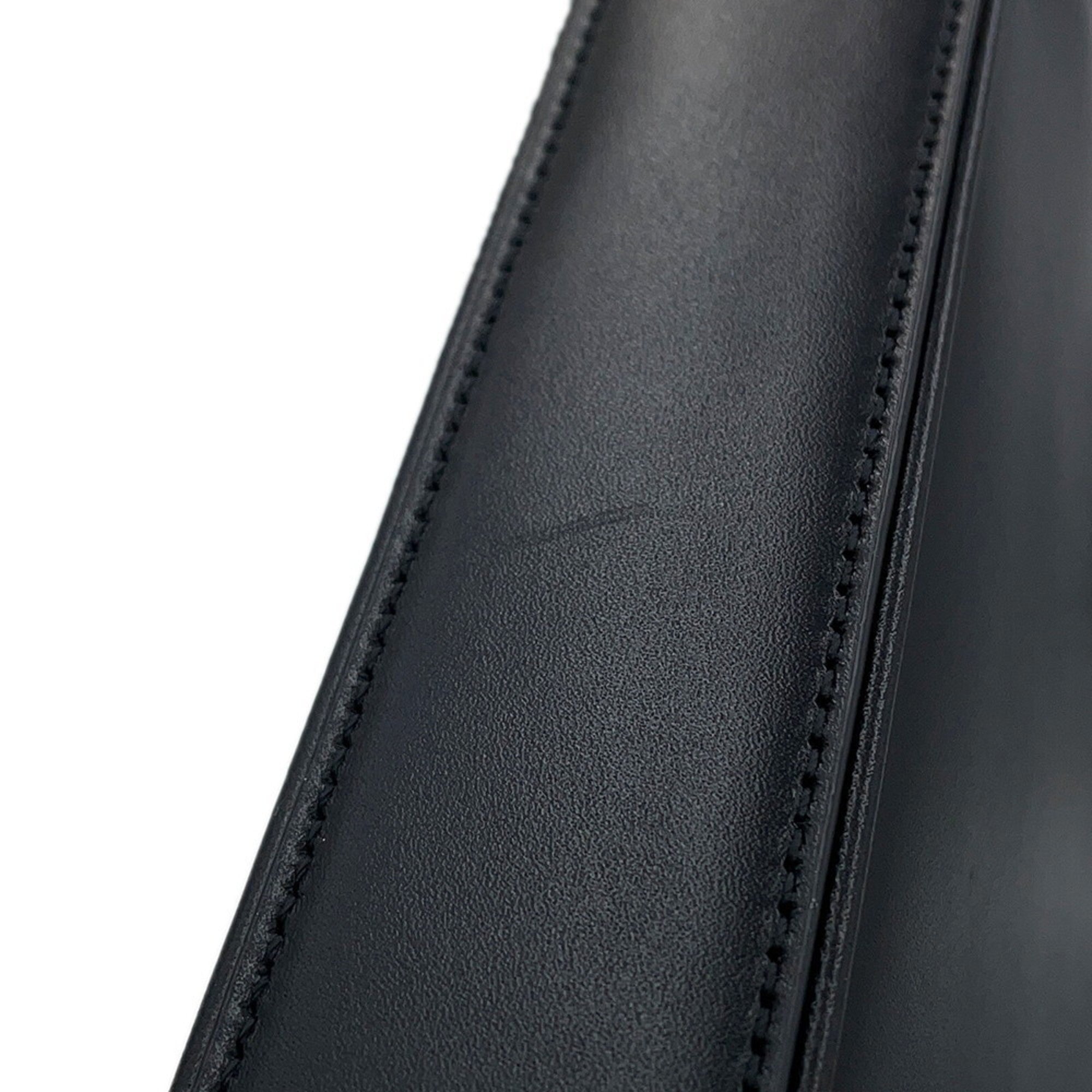 Yves Saint Laurent Black Leather Shoulder Bag (Pre-Owned)