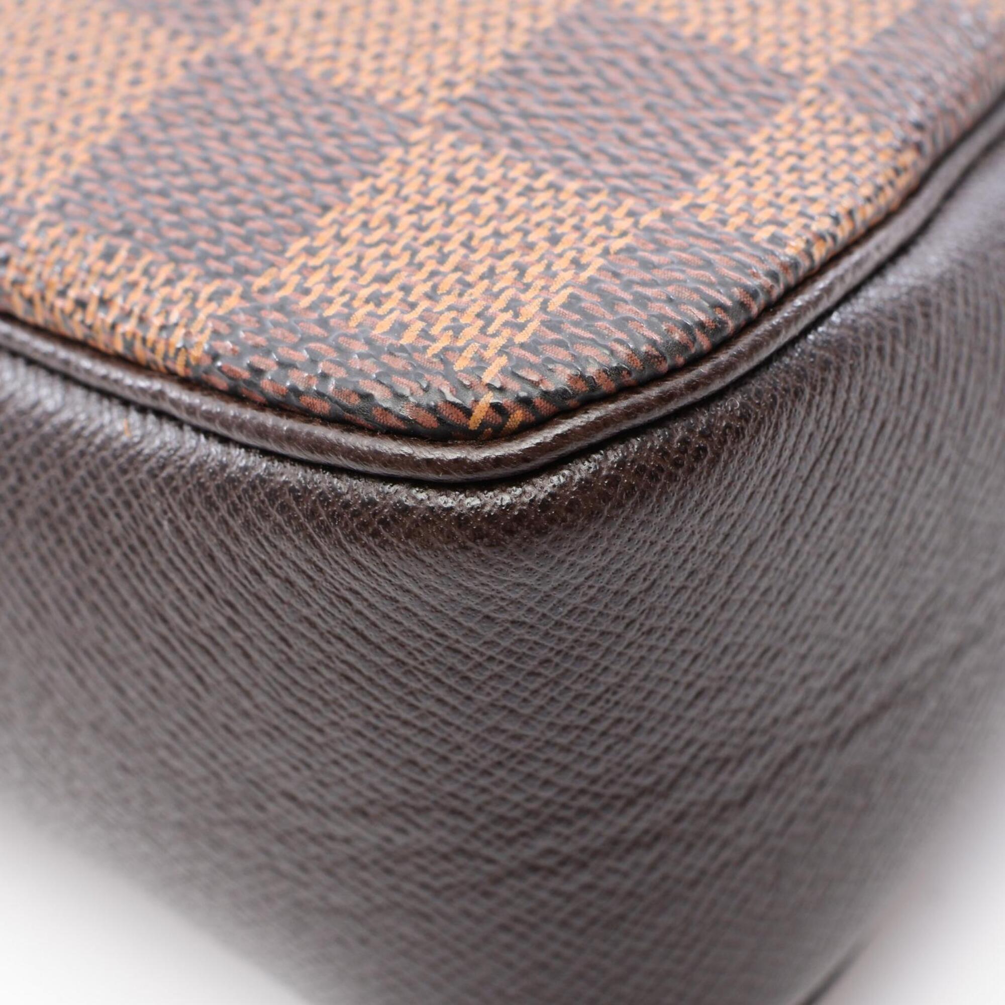 Louis Vuitton Brown Ebene Coated Canvas Pvc Damier Canvas Leather Handbag (Pre-Owned)