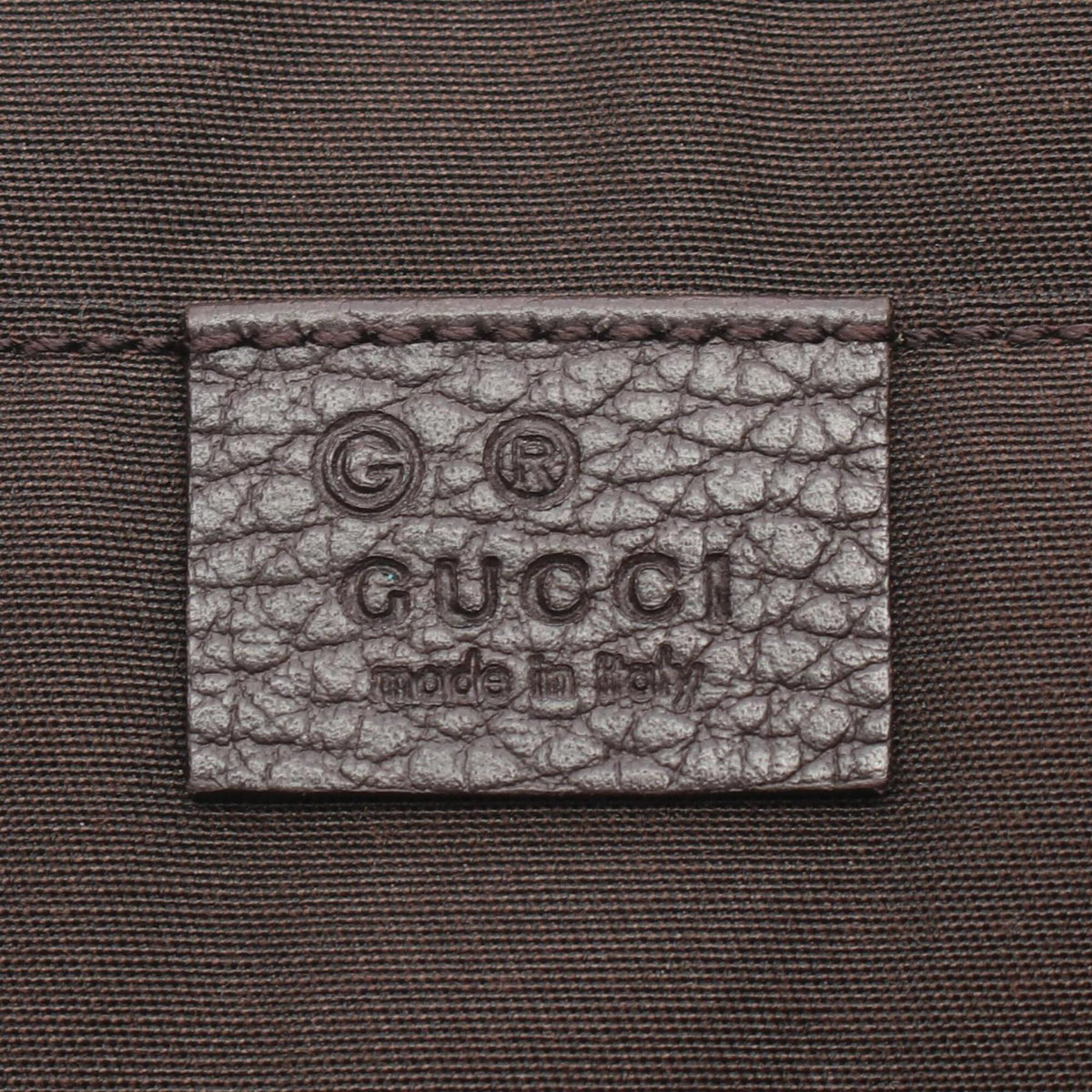 Gucci Brown Leather Clutch Bag (Pre-Owned)