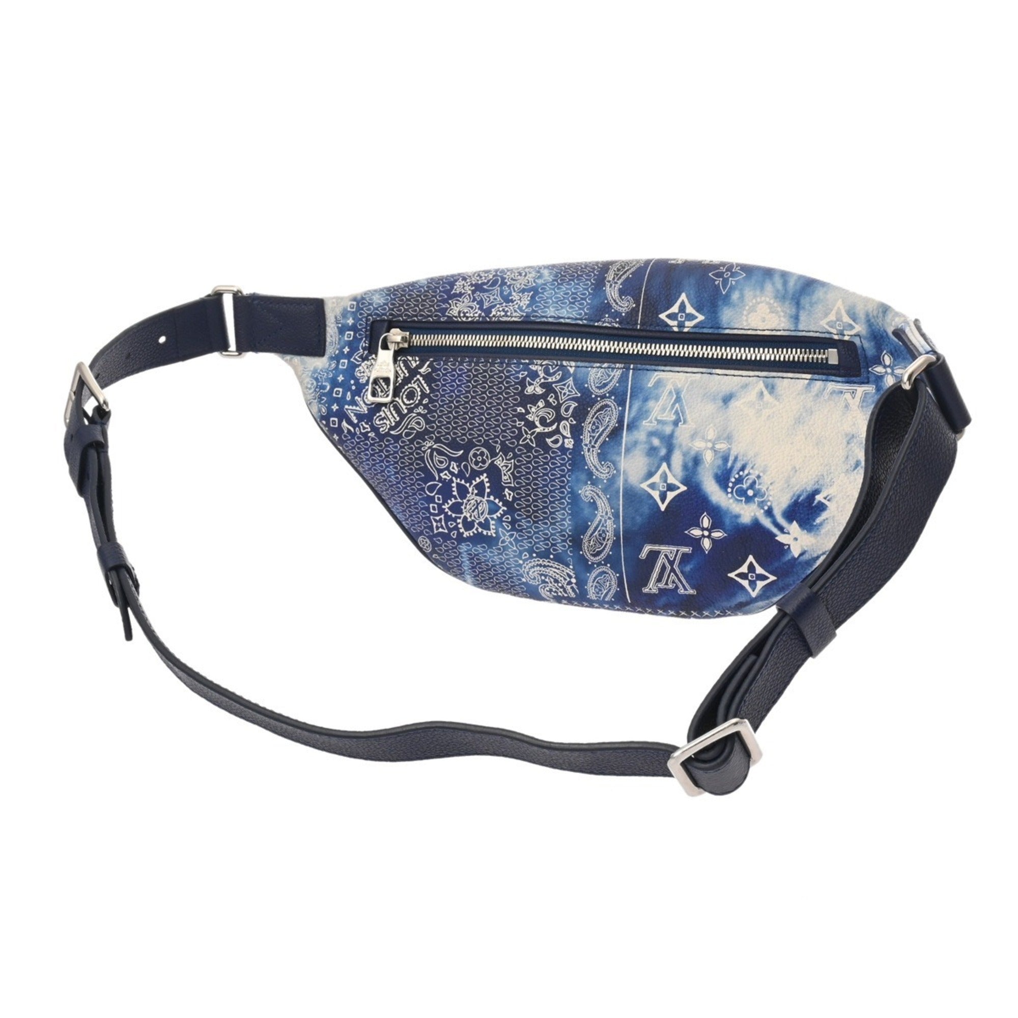 Louis Vuitton Blue Leather Sling Bag (Pre-Owned)