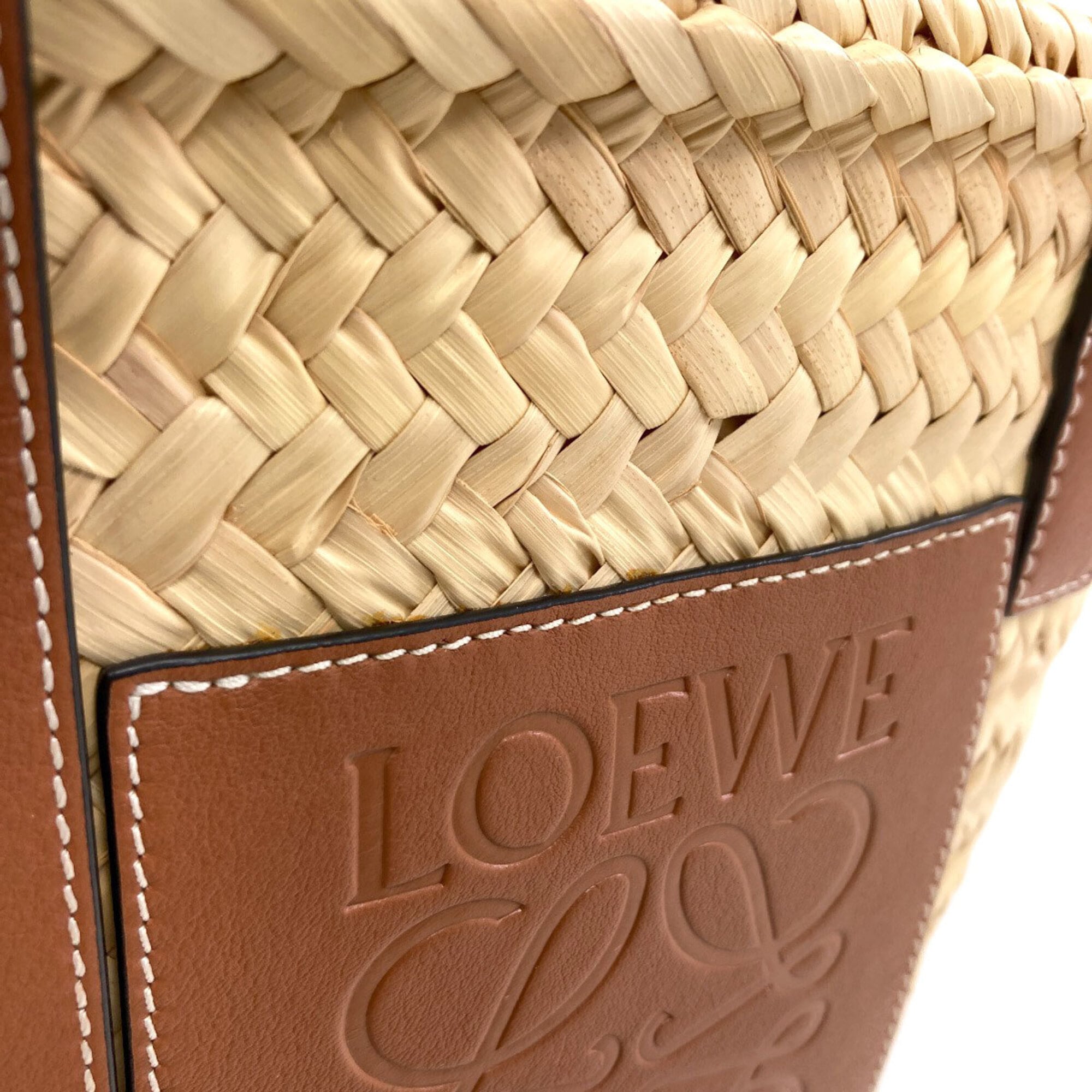 Loewe Brown Leather Basket Tote Bag (Pre-Owned)
