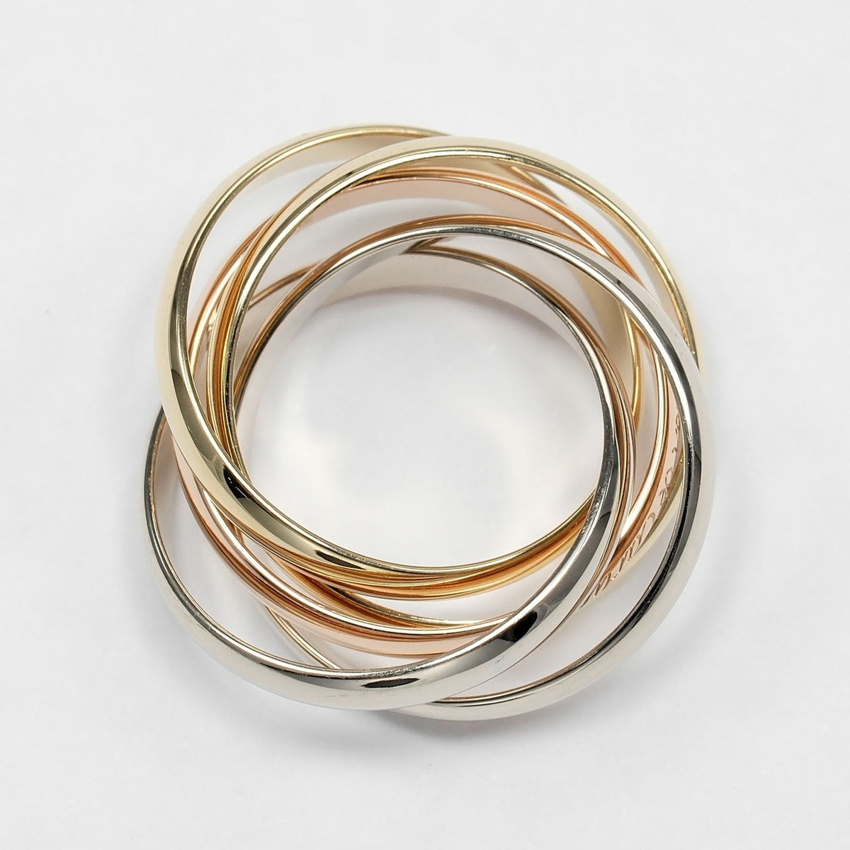 Cartier Gold Silver Yellow Gold (18K) Pink Gold (18K) White Gold (18K) Band Ring (Pre-Owned)