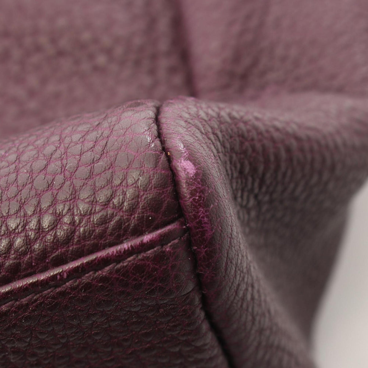 Hermes Purple Raisin Togo Leather Leather Handbag Tote Bag (Pre-Owned)
