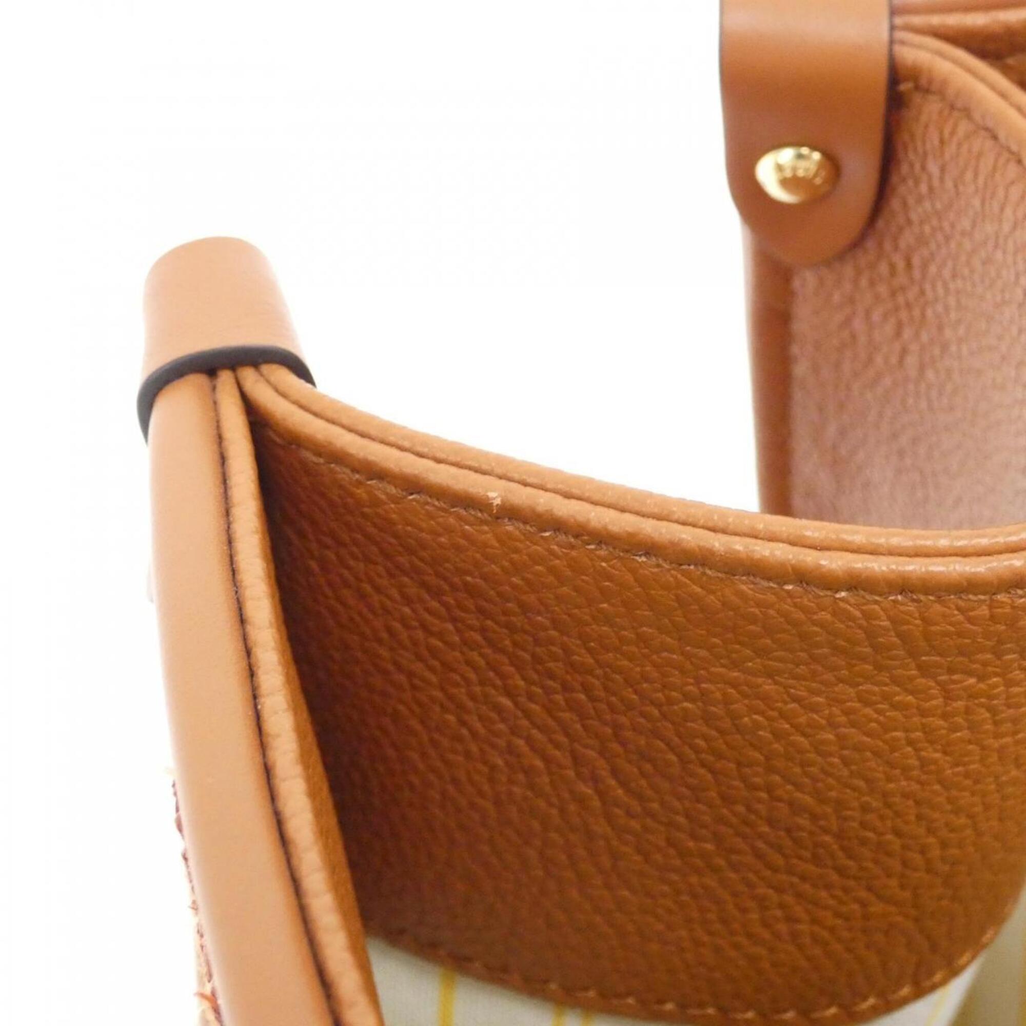 Louis Vuitton Beige Brown Raffia Handbag (Pre-Owned)