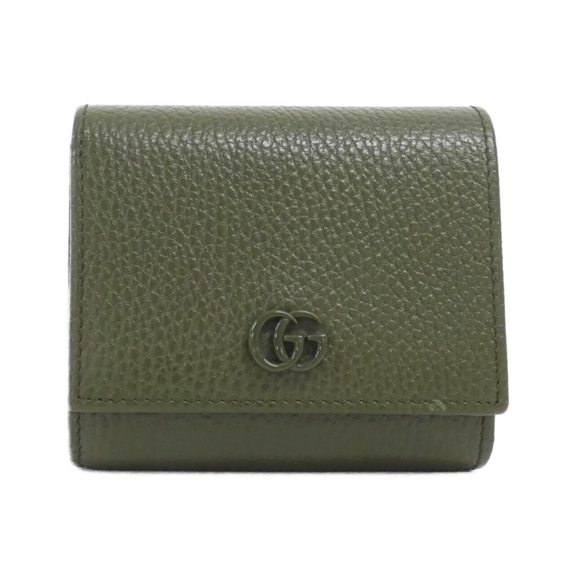 Gucci Green Leather Wallet (Bi-Fold) (Pre-Owned)