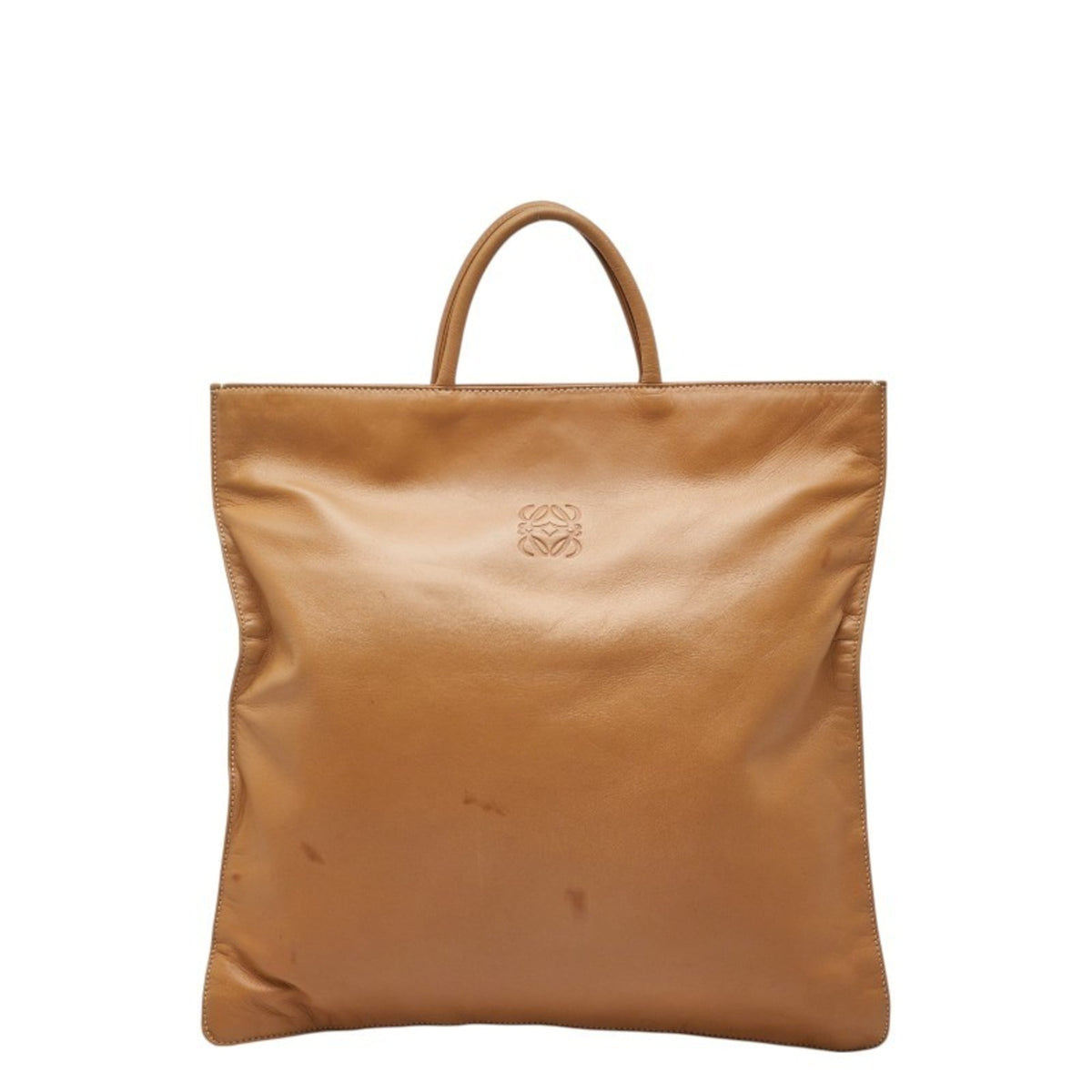 Loewe Beige Leather Handbag Tote Bag (Pre-Owned)