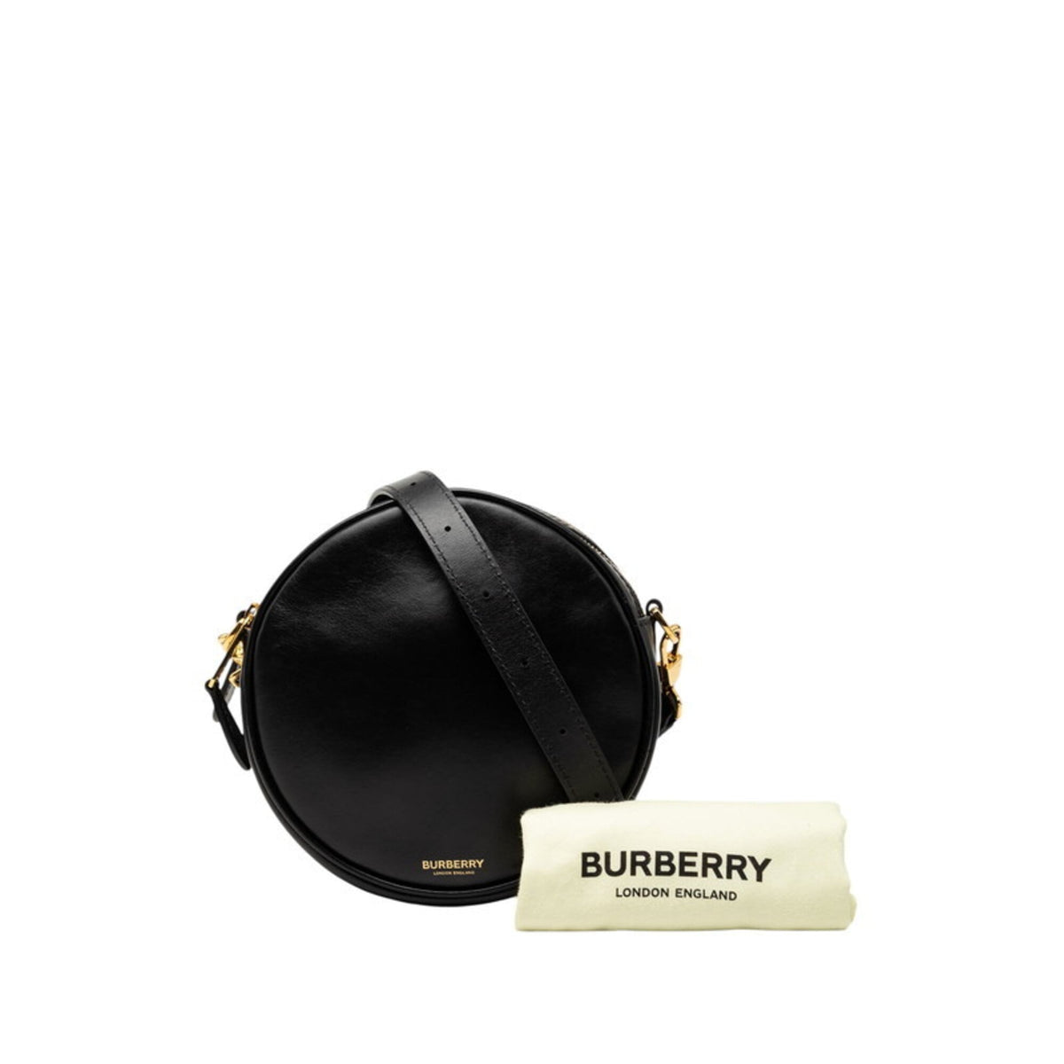 Burberry Black Leather Shoulder Bag (Pre-Owned)