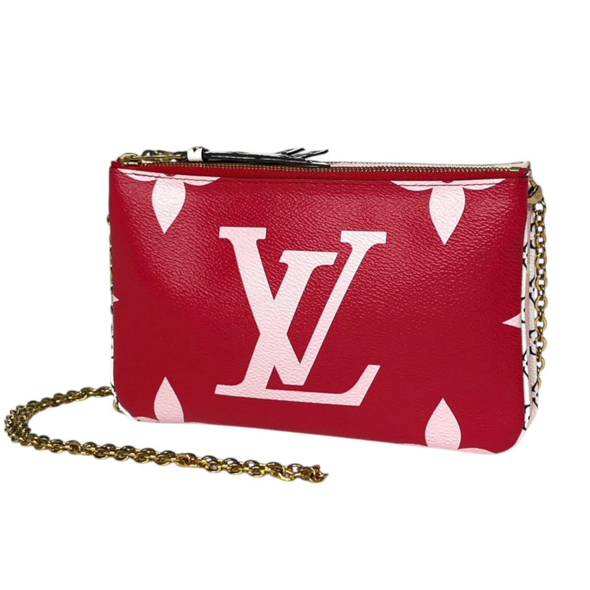 Louis Vuitton Pink Red Color Monogram Shoulder Bag (Pre-Owned)
