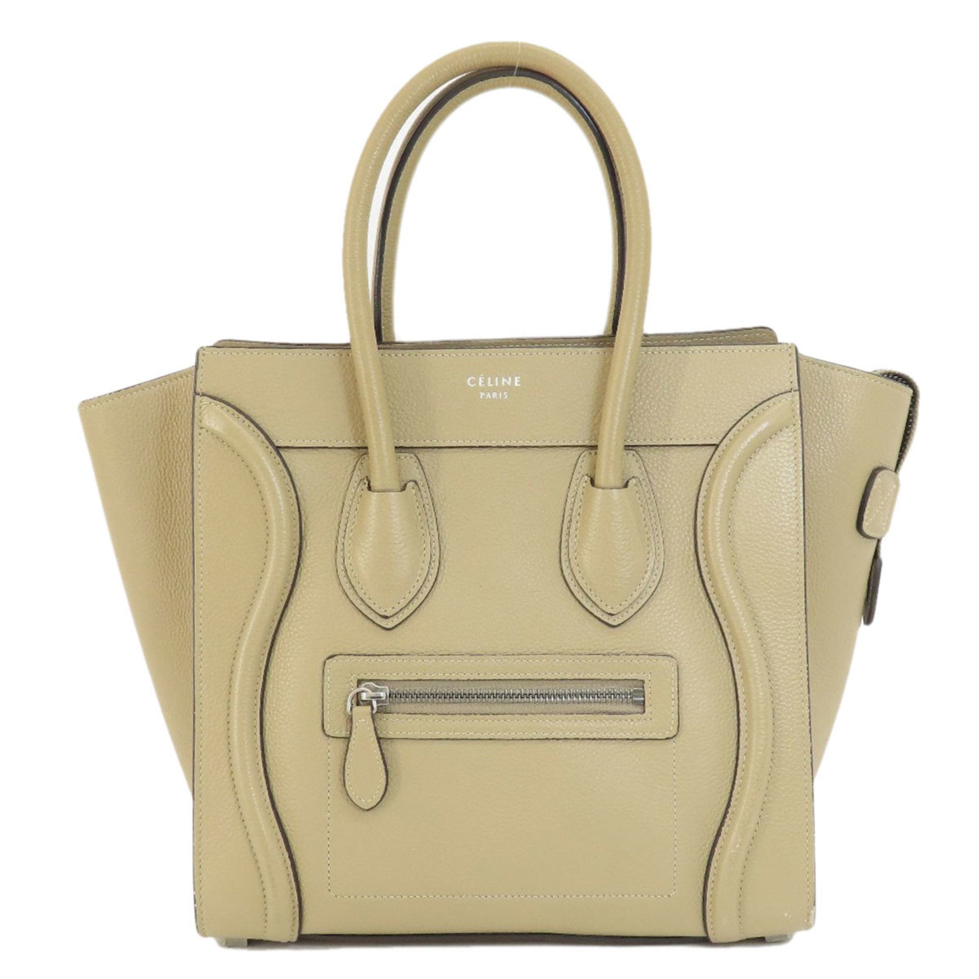 Celine Beige Leather Tote Bag (Pre-Owned)