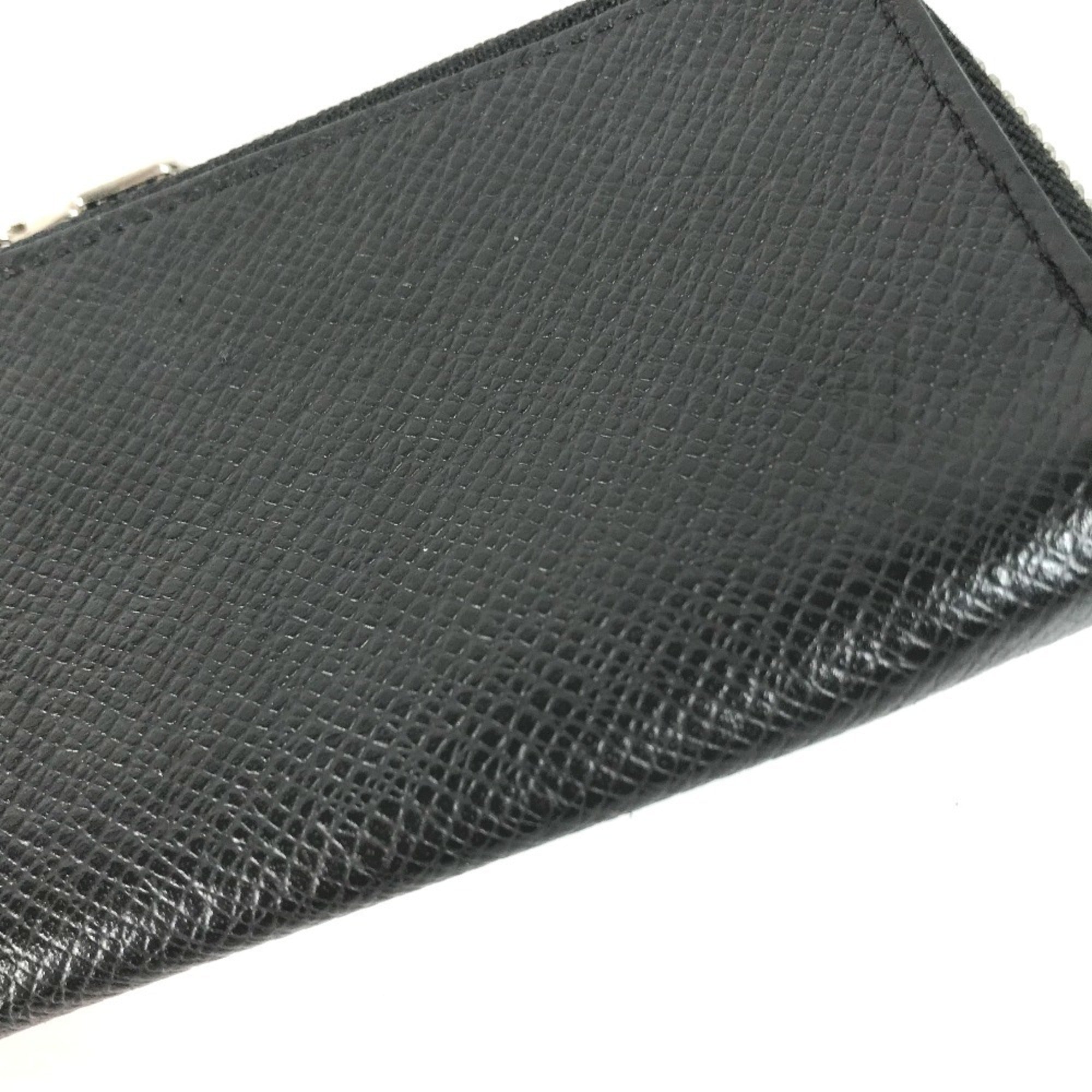 Louis Vuitton Taiga Ardoise Black Taiga Leather Coin Purse/Coin Case (Pre-Owned)