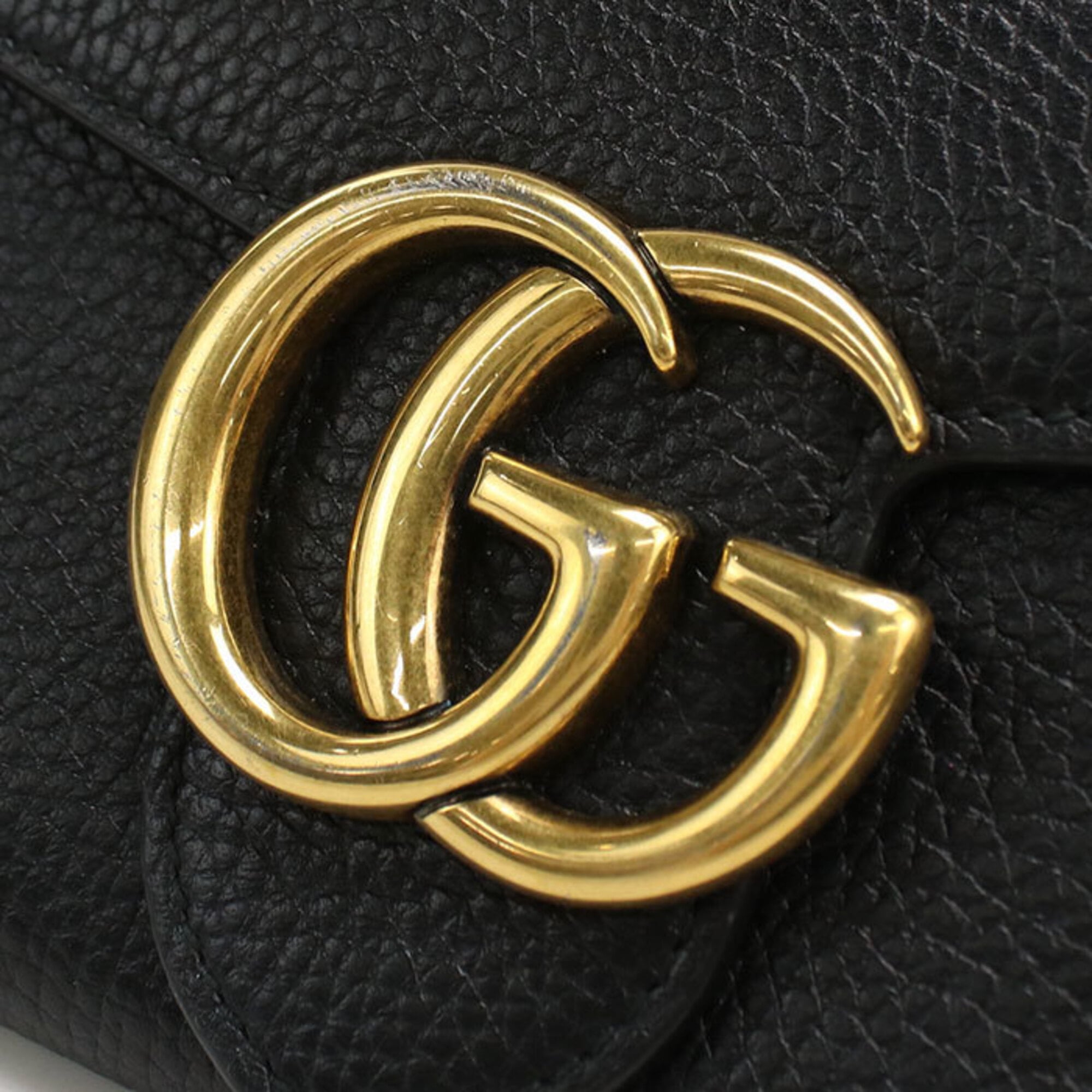 Gucci Black Leather Long Wallet (Bi-Fold) (Pre-Owned)