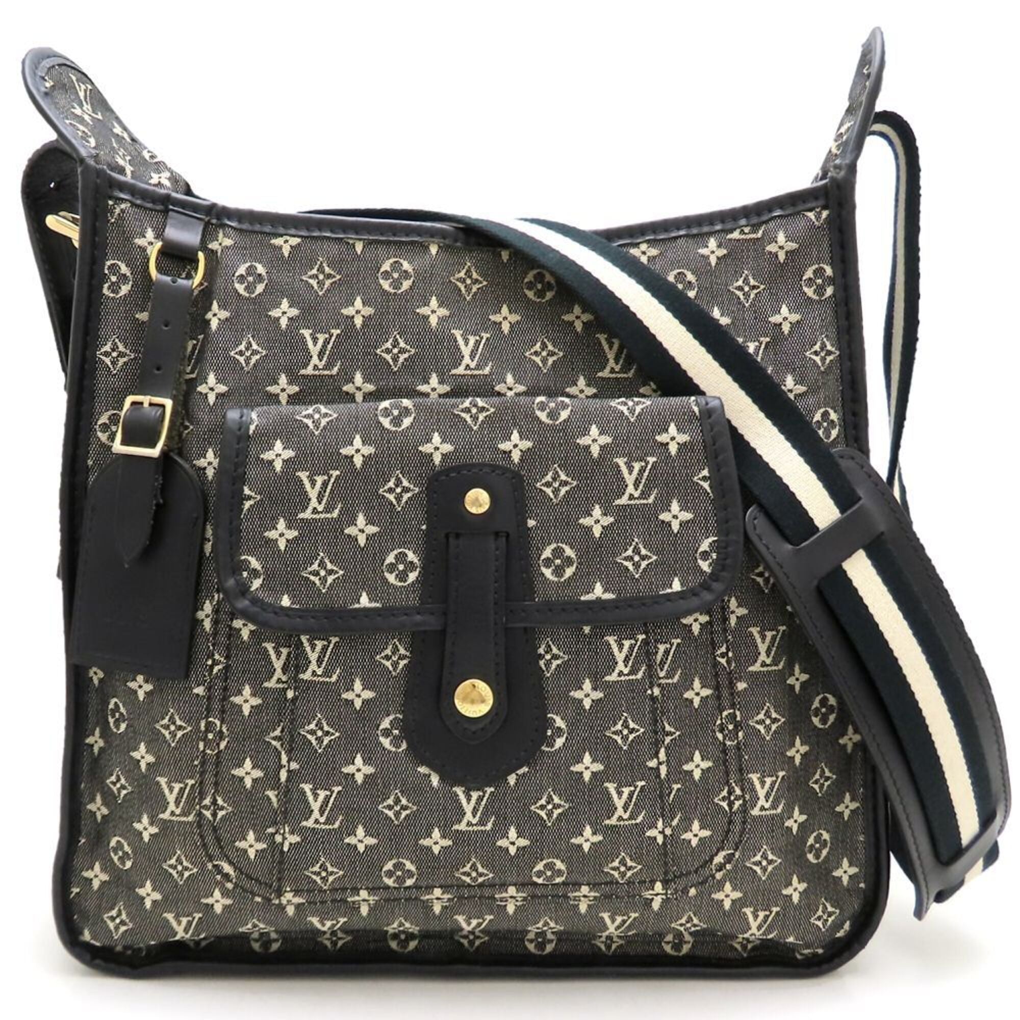 Louis Vuitton Noir Monogram Mini Canvas Leather Shoulder Bag (Pre-Owned)