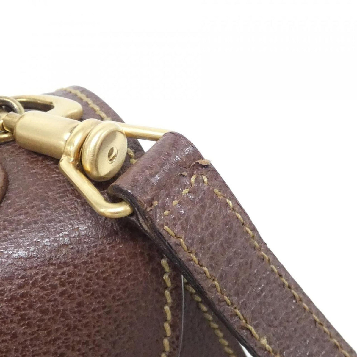 Gucci Dark Brown Leather Handbag (Pre-Owned)