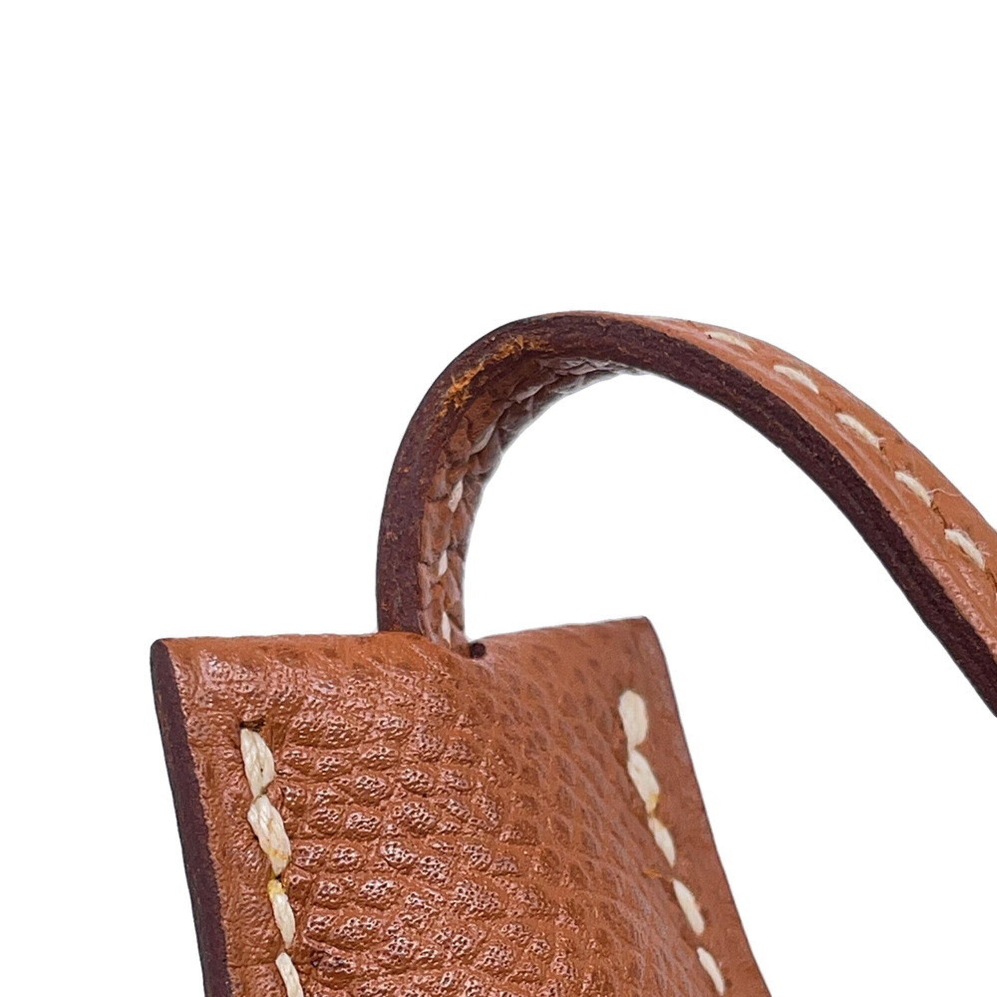 Hermes Beige Gold Gold Brown Courchevel Leather Handbag (Pre-Owned)
