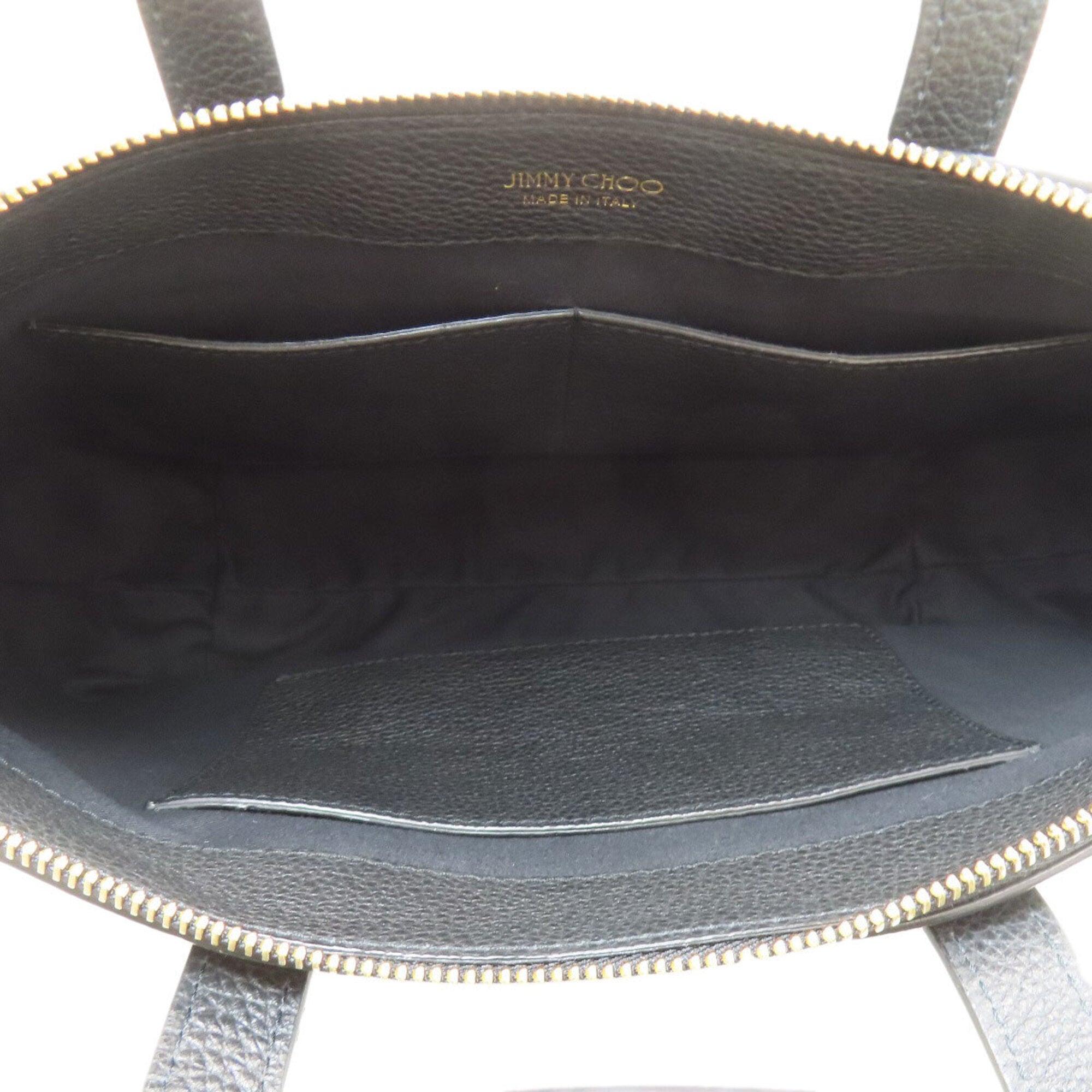 Jimmy Choo Black Leather Handbag (Pre-Owned)