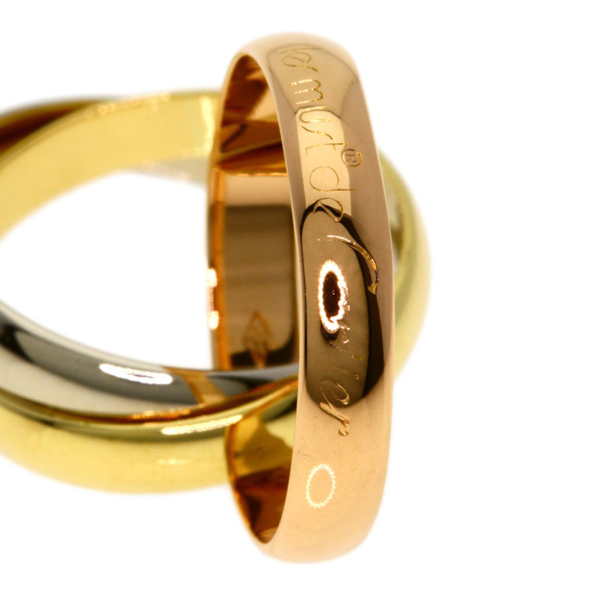 Cartier Trinity Yellow Gold (18K) Pink Gold (18K) White Gold (18K) Band Ring (Pre-Owned)