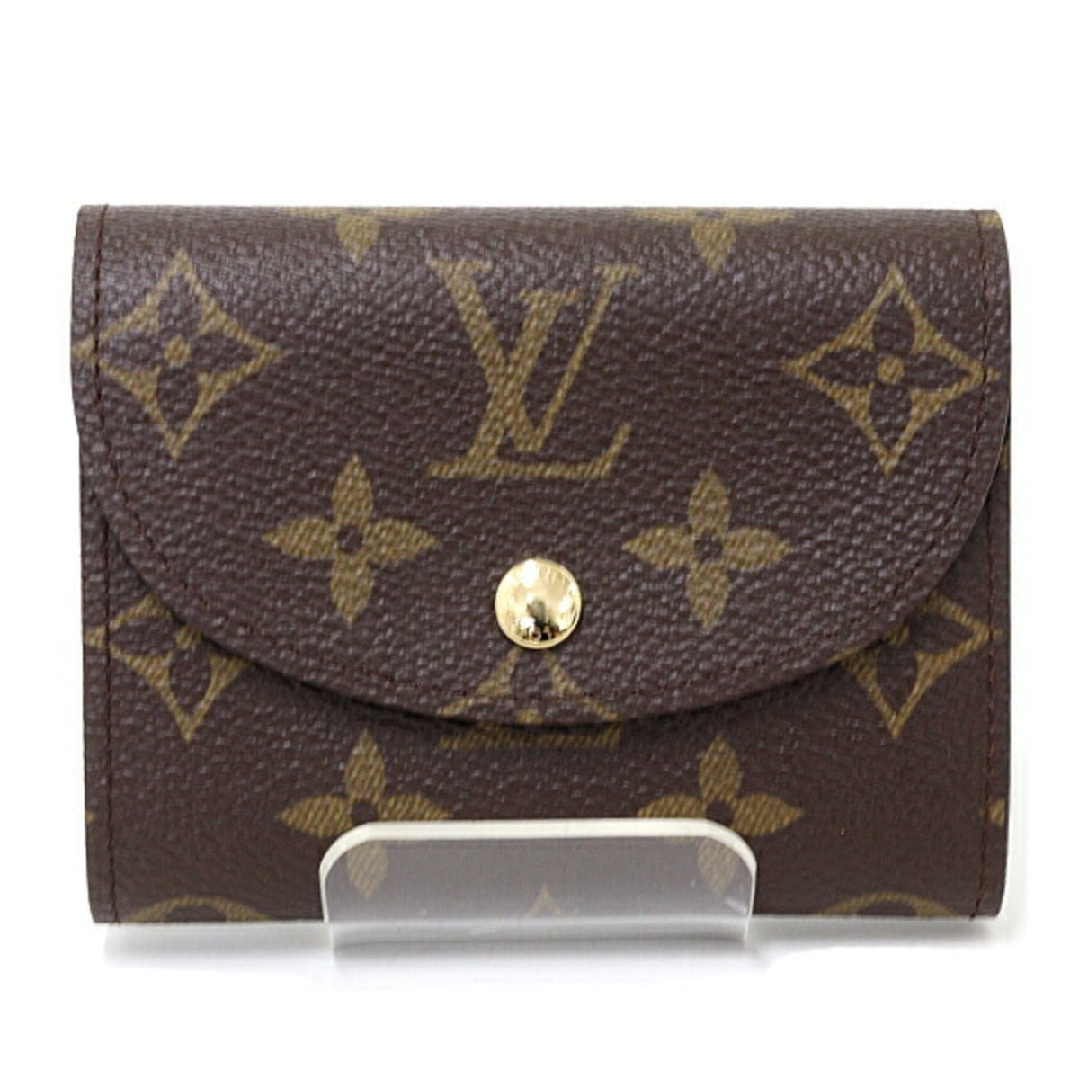 Louis Vuitton Brown Monogram Canvas Wallet (Tri-Fold) (Pre-Owned)