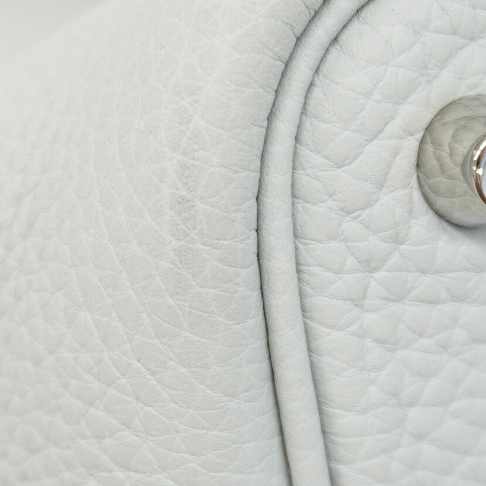 Hermes Gray Taurillon Clemence Leather Handbag (Pre-Owned)