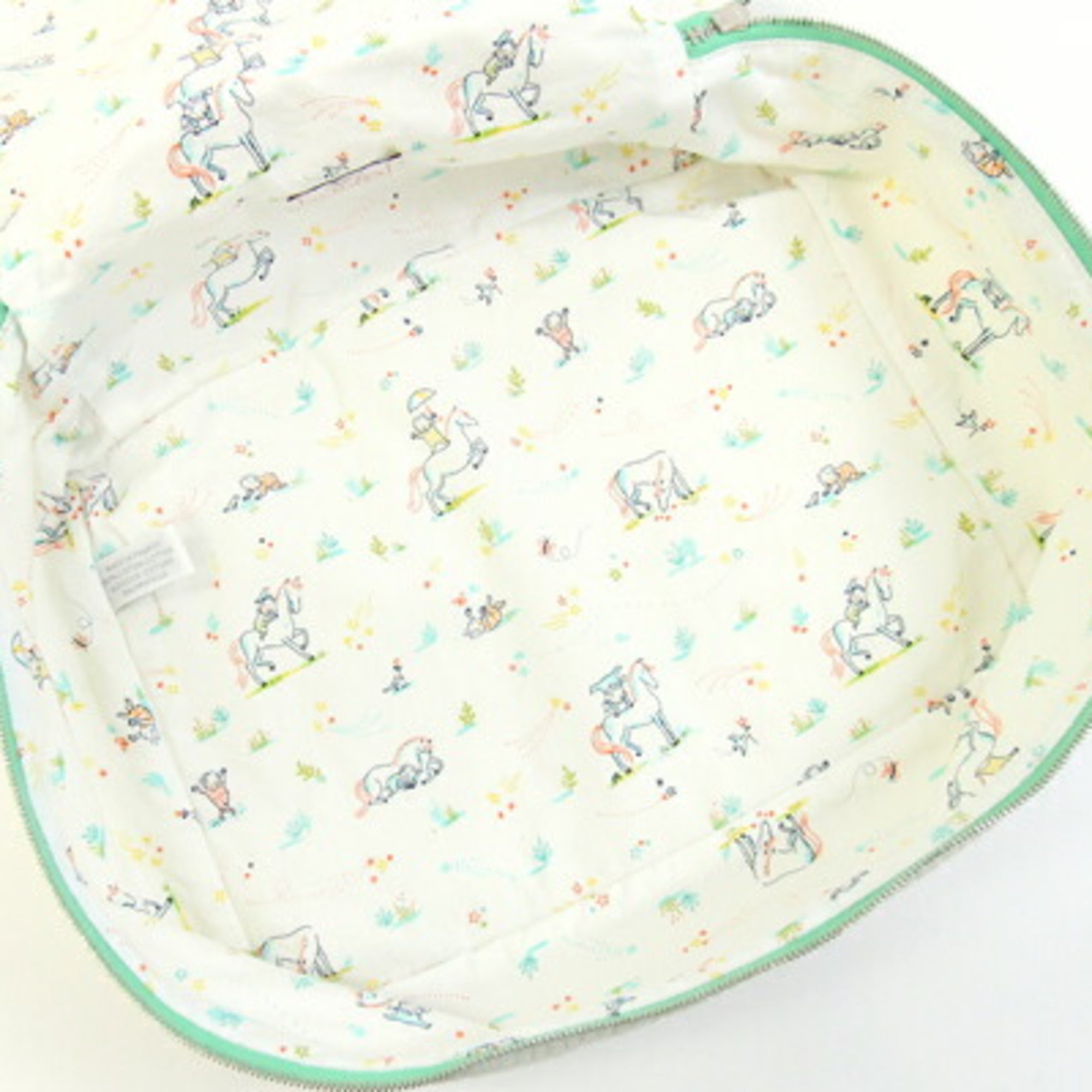 Hermes Green Vert Cotton Pouch (Pre-Owned)