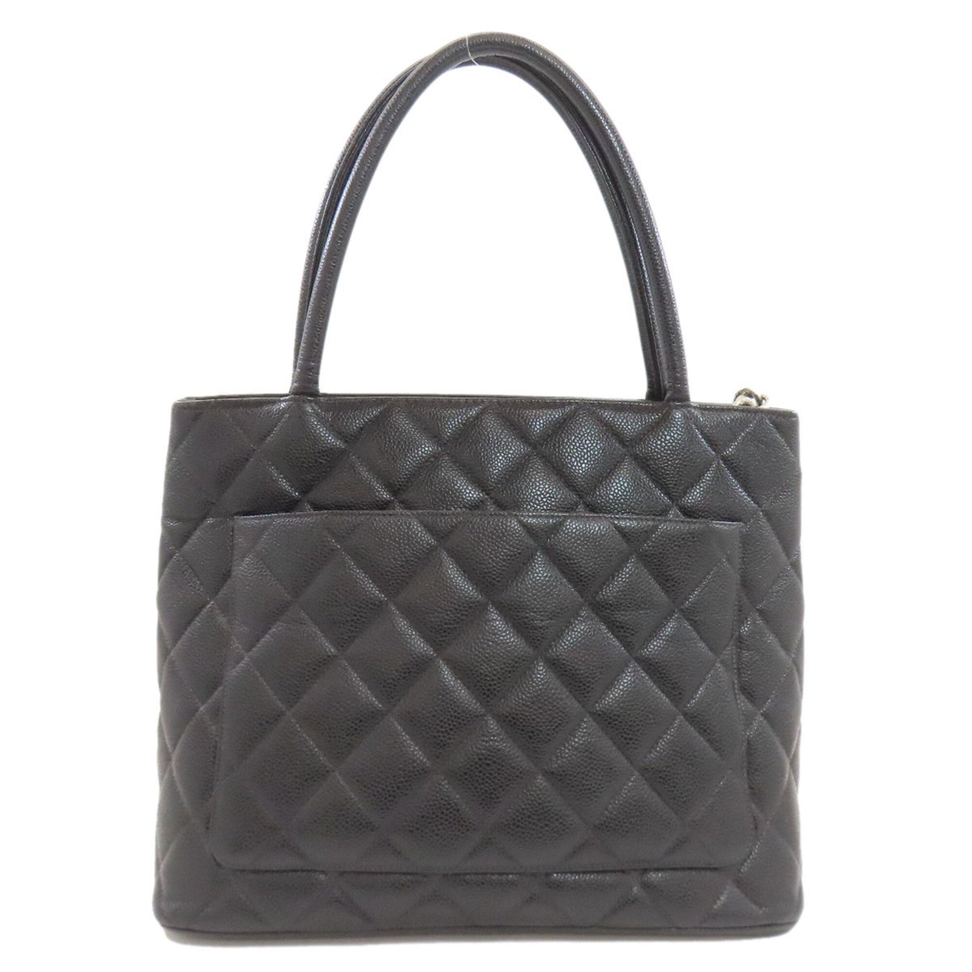 Chanel Black Leather Tote Bag (Pre-Owned)