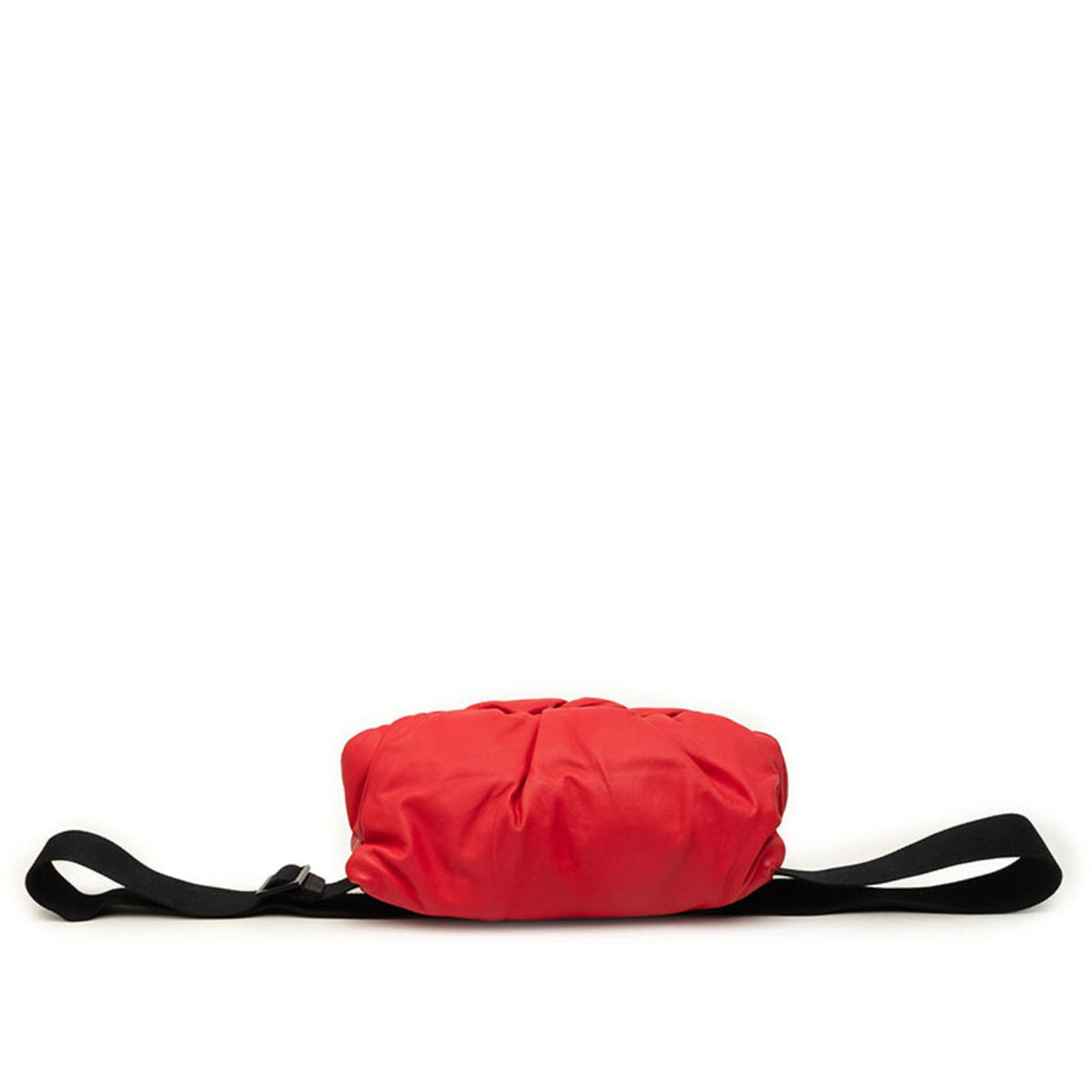 Bottega Veneta Red Color Leather Pouch Shoulder Bag Sling Bag (Pre-Owned)
