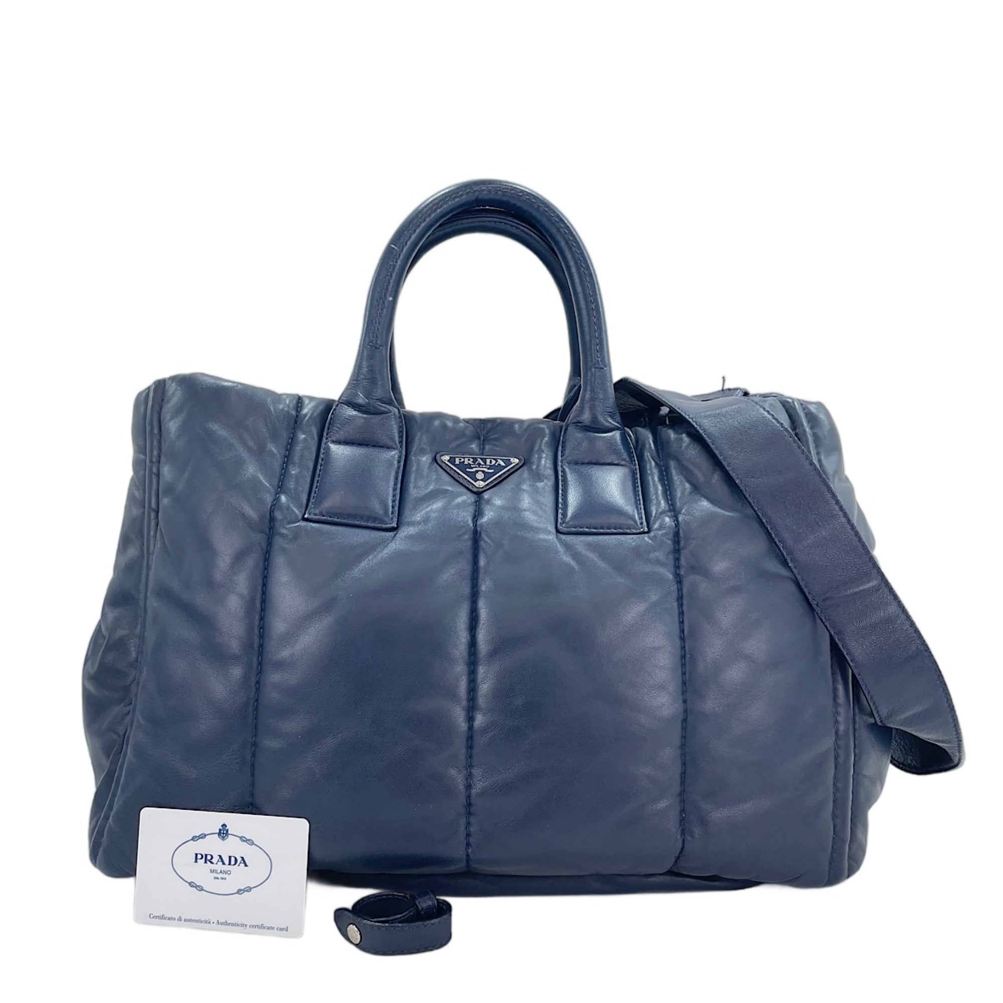 Prada Navy Tote Bag (Pre-Owned)