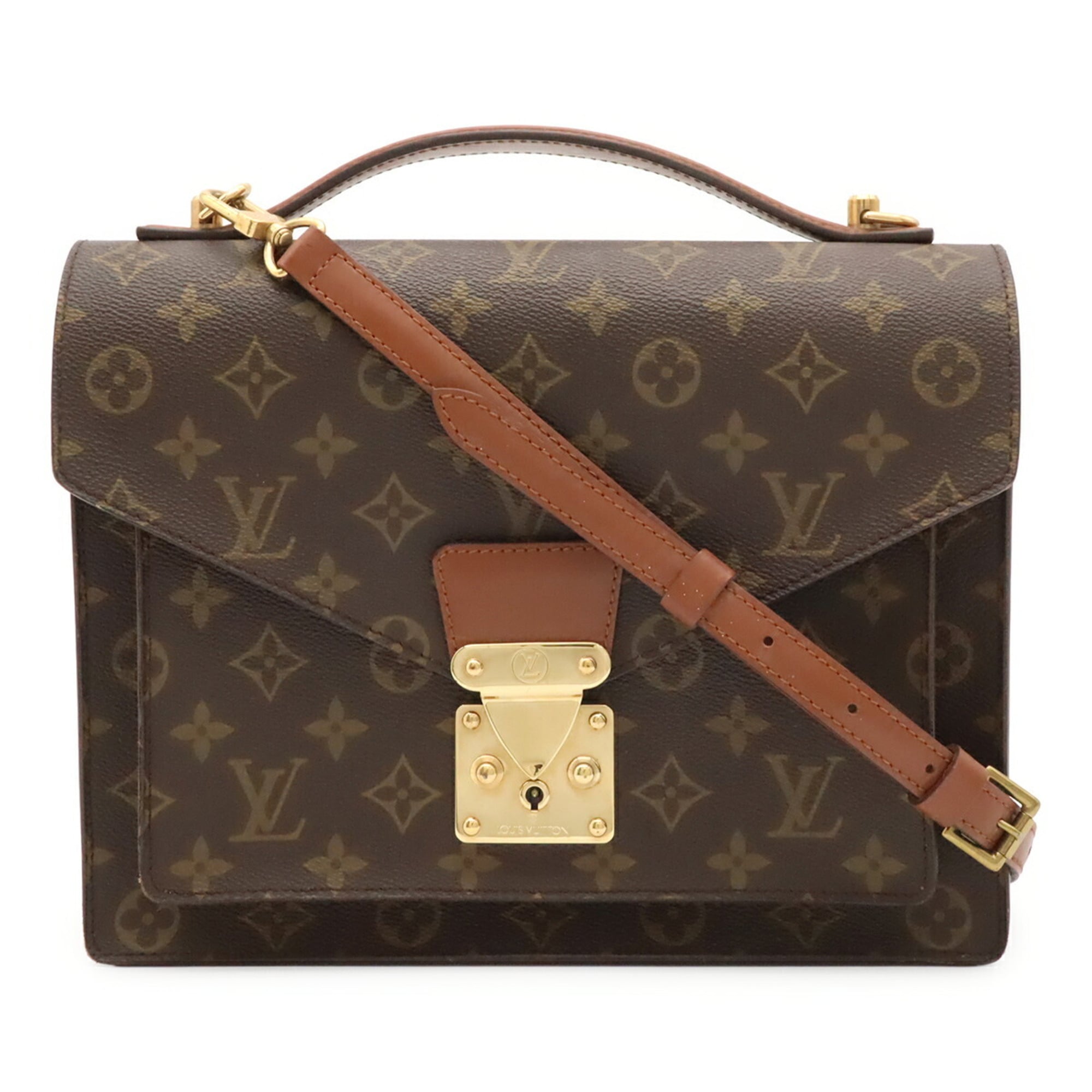 Louis Vuitton Brown Galle Monogram Monogram Handbag Shoulder Bag (Pre-Owned)