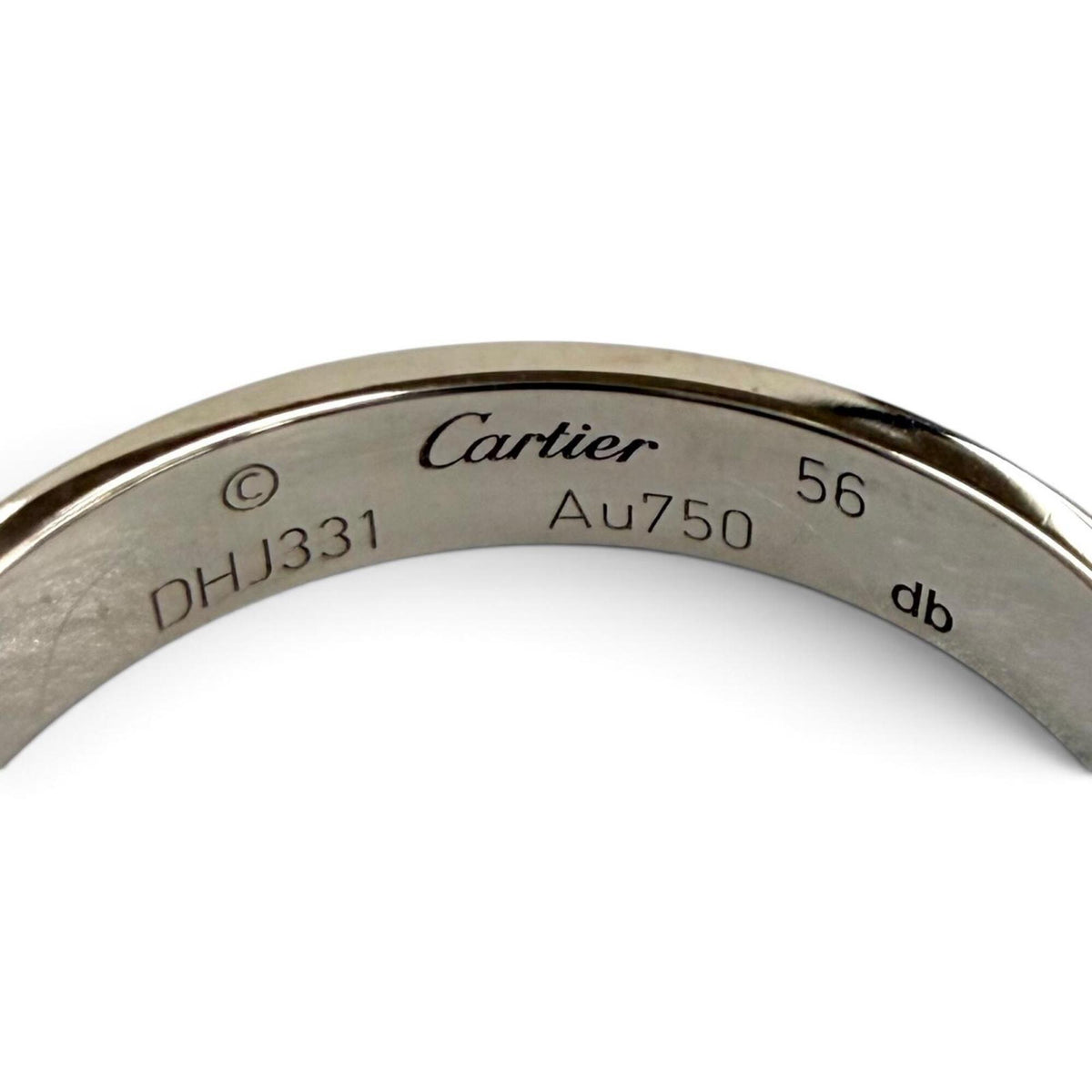 Cartier White Gold White Gold (18K) Band Ring (Pre-Owned)