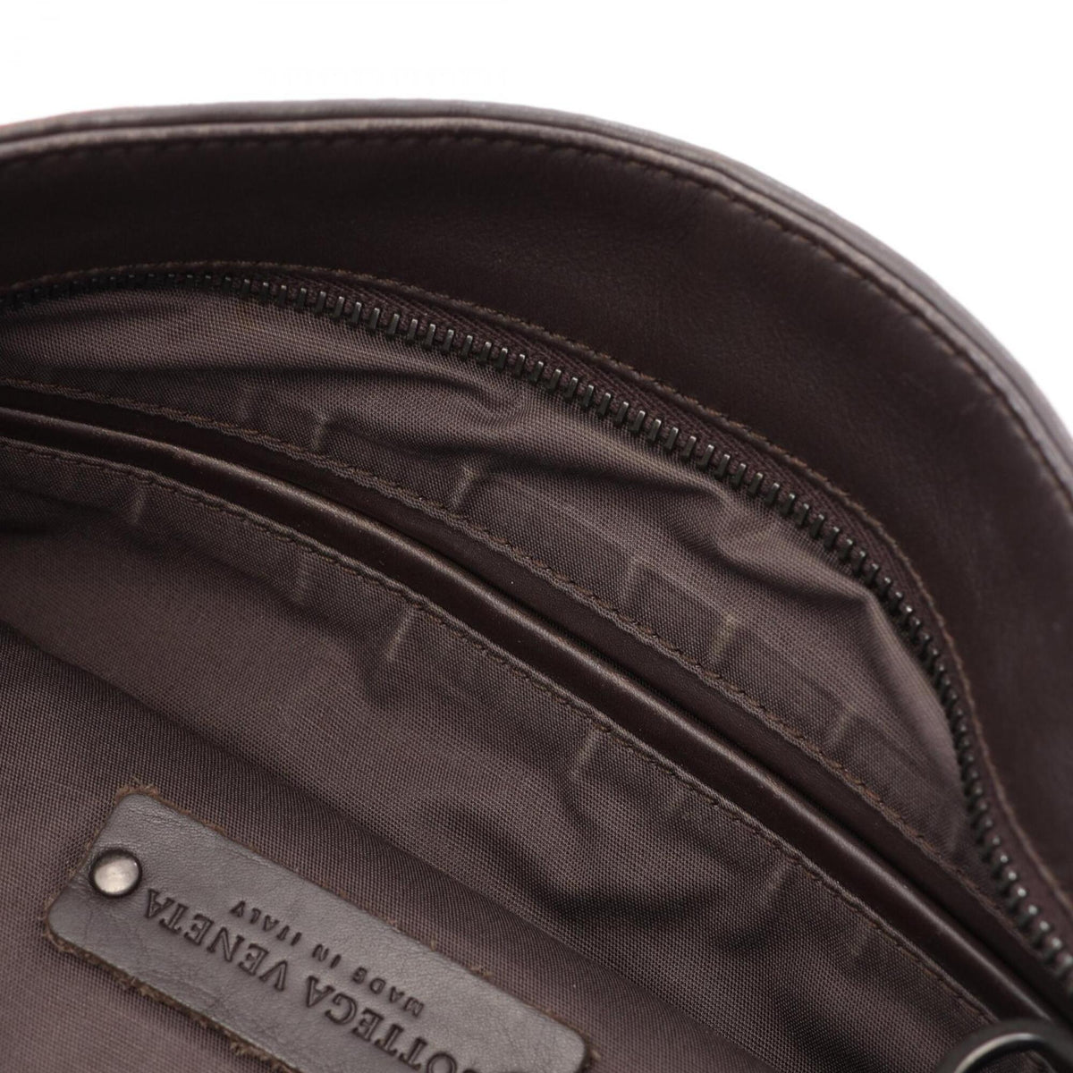 Bottega Veneta Brown Leather Handbag Shoulder Bag (Pre-Owned)