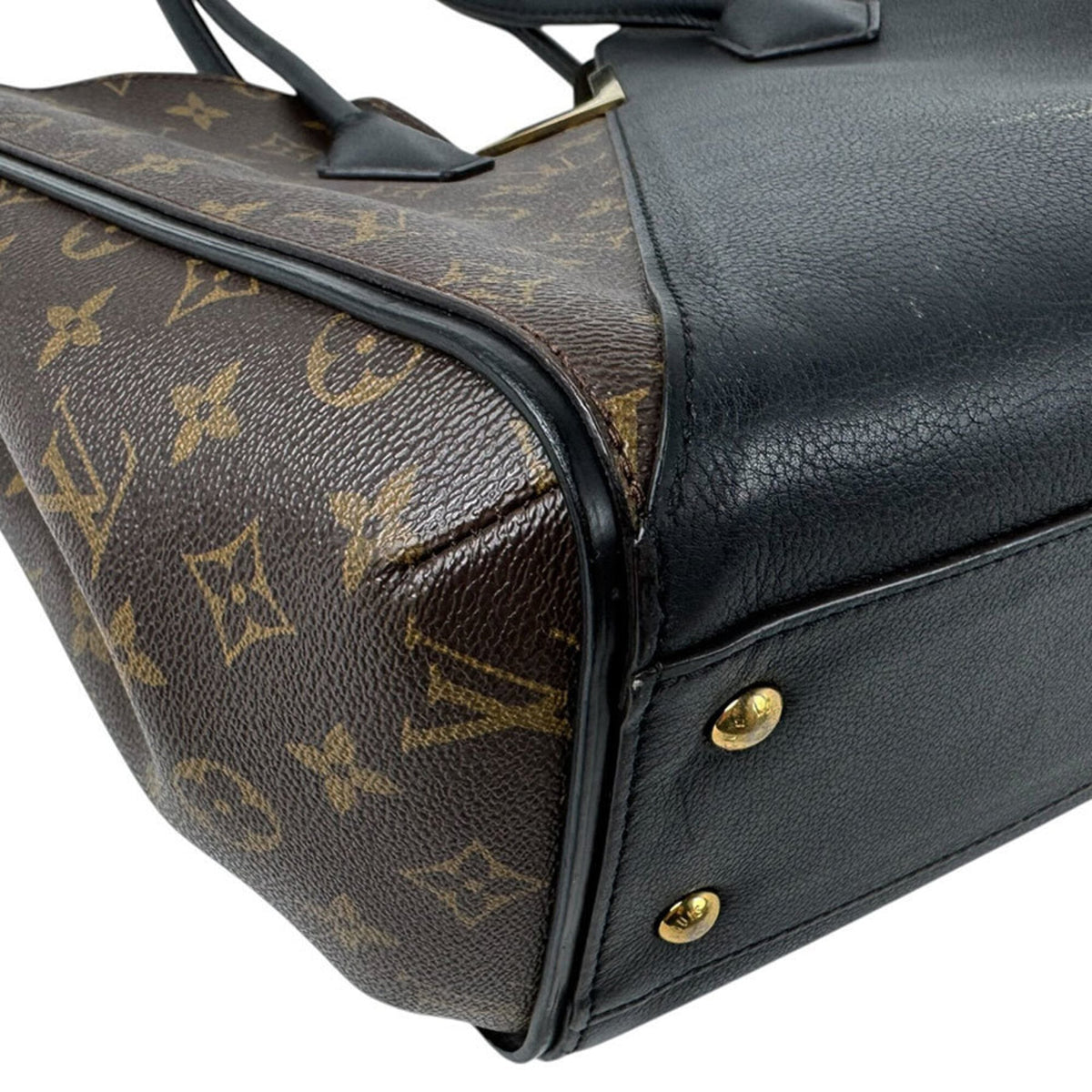 Louis Vuitton Black Brown Monogram Monogram Handbag (Pre-Owned)