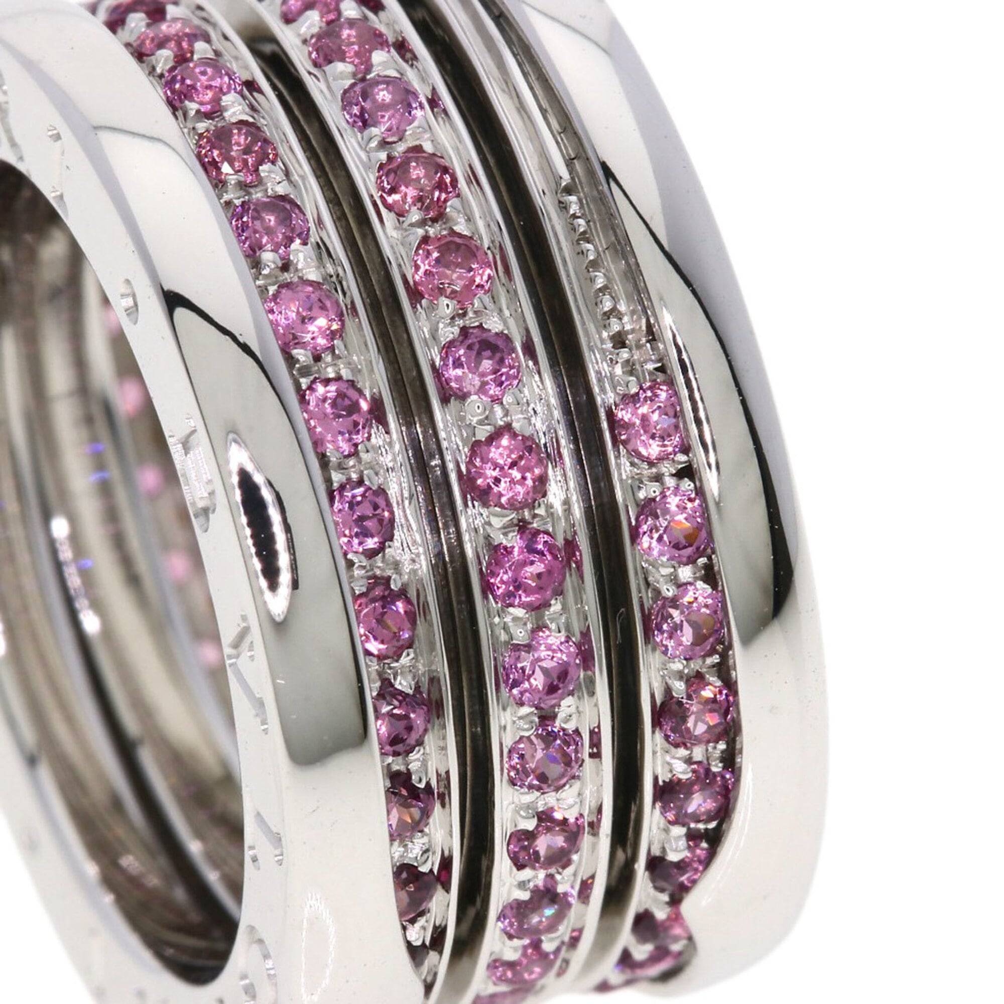 Bvlgari Silver White Gold (18K) Band Ring (Pre-Owned)
