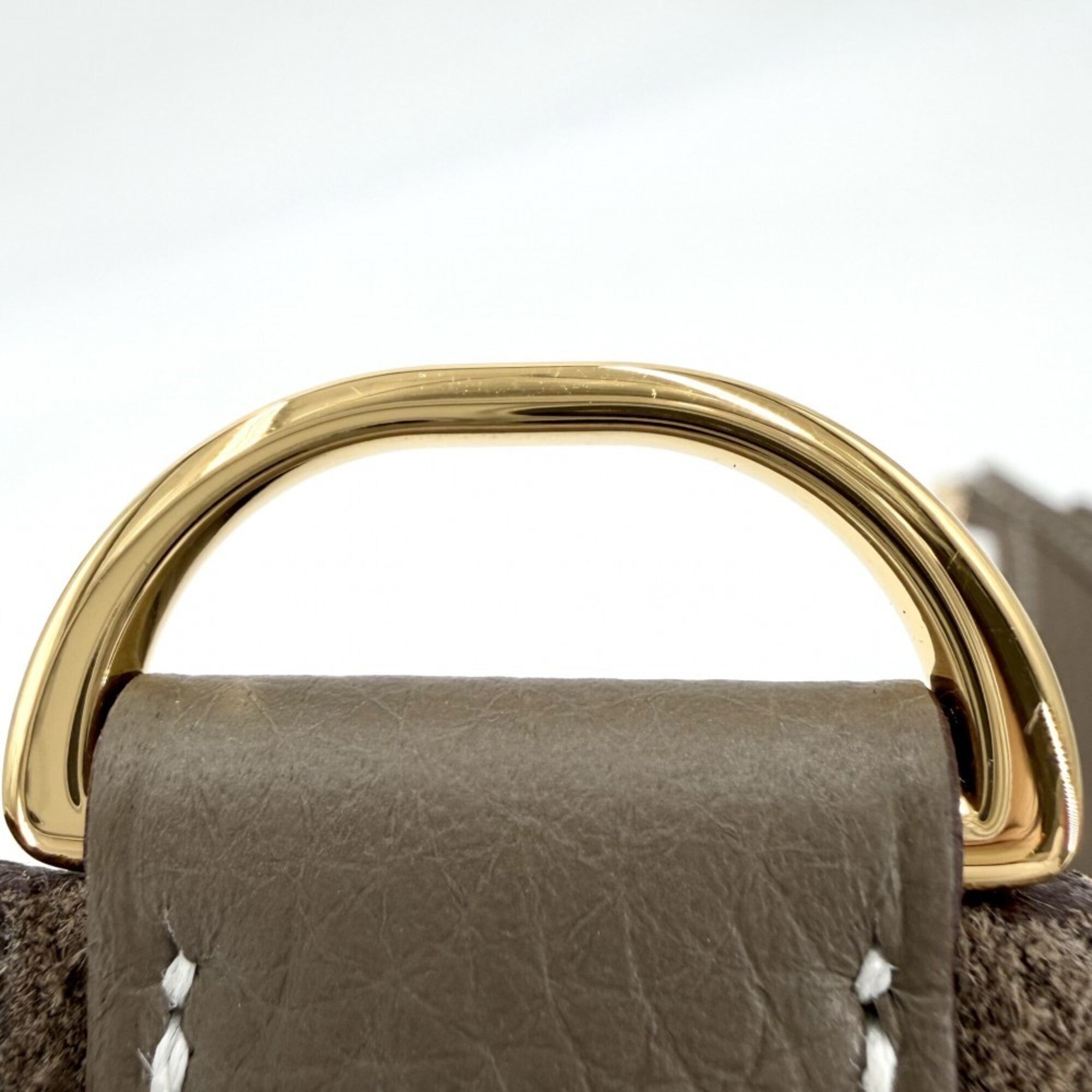 Hermes Brown Leather Shoulder Bag (Pre-Owned)