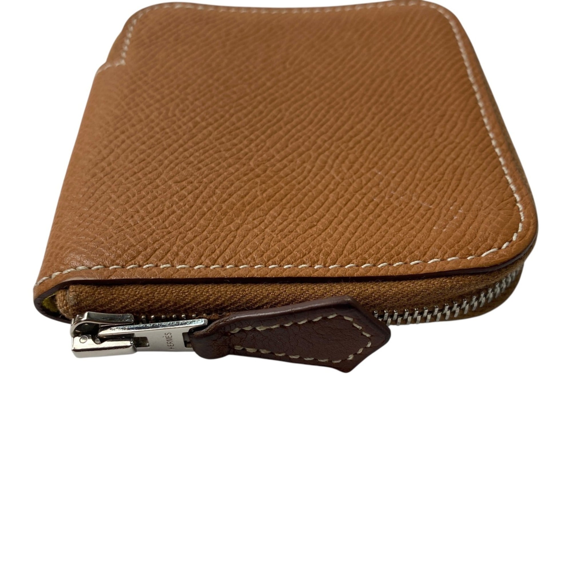 Hermes Gold Epsom Leather Coin Purse/Coin Case (Pre-Owned)