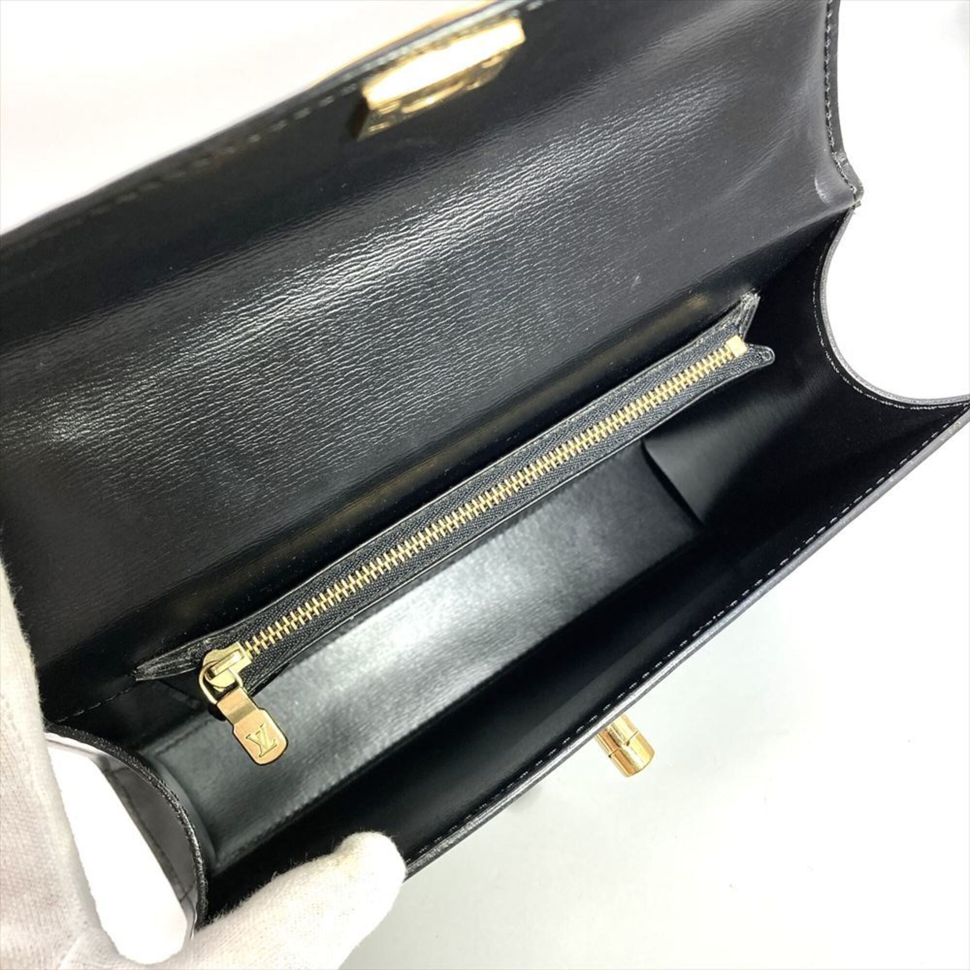 Louis Vuitton Black Noir Epi Leather Handbag (Pre-Owned)