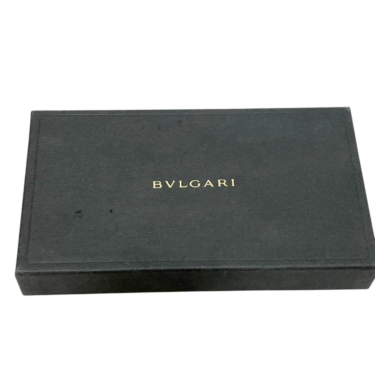 Bvlgari Black Leather Long Wallet (Bi-Fold) (Pre-Owned)
