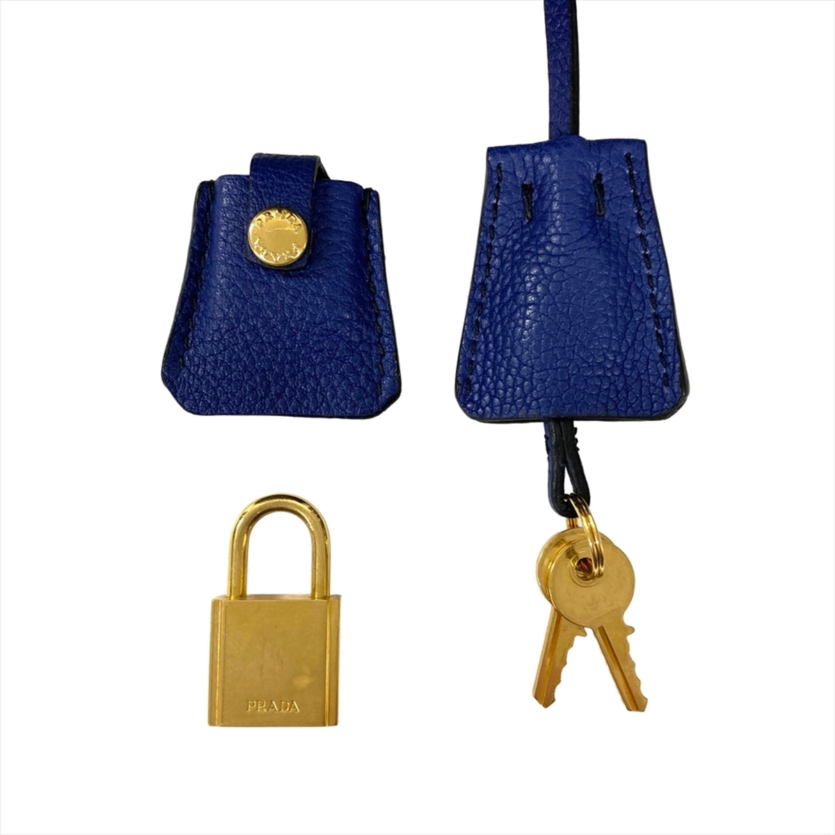 Prada Blue Leather Handbag (Pre-Owned)