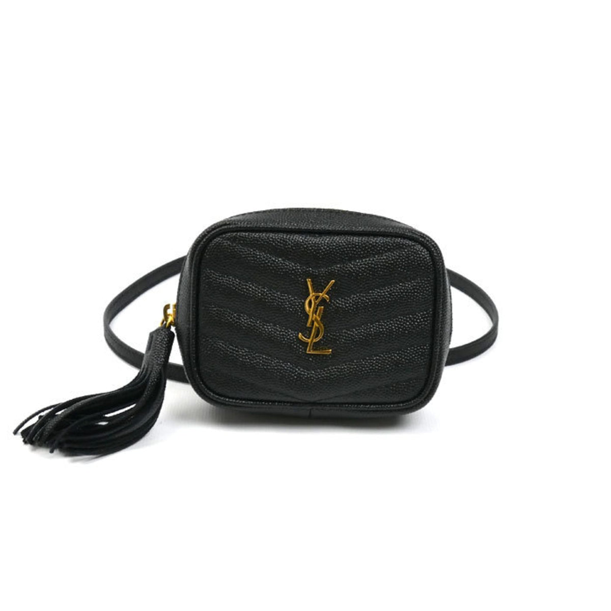 Saint Laurent Black Leather Shoulder Bag (Pre-Owned)