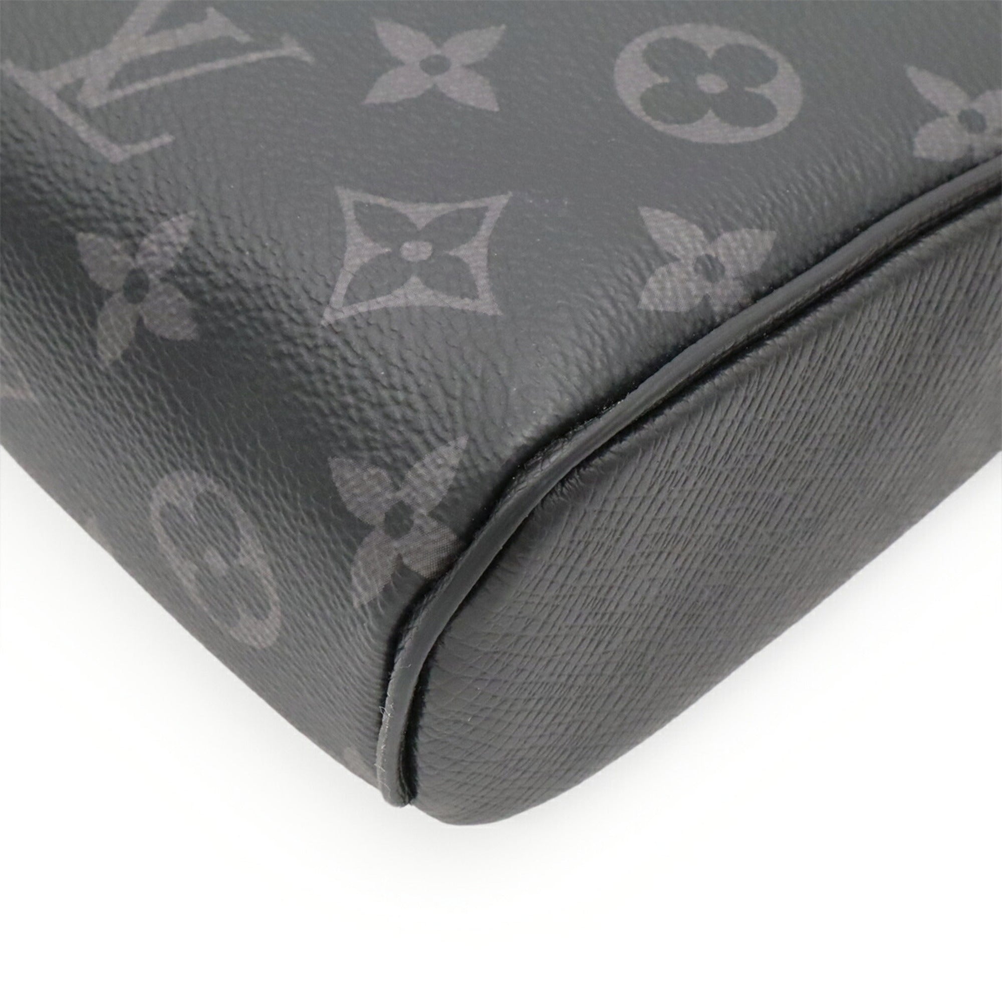 Louis Vuitton Monogram Eclipse Noir Canvas Shoulder Bag Sling Bag (Pre-Owned)