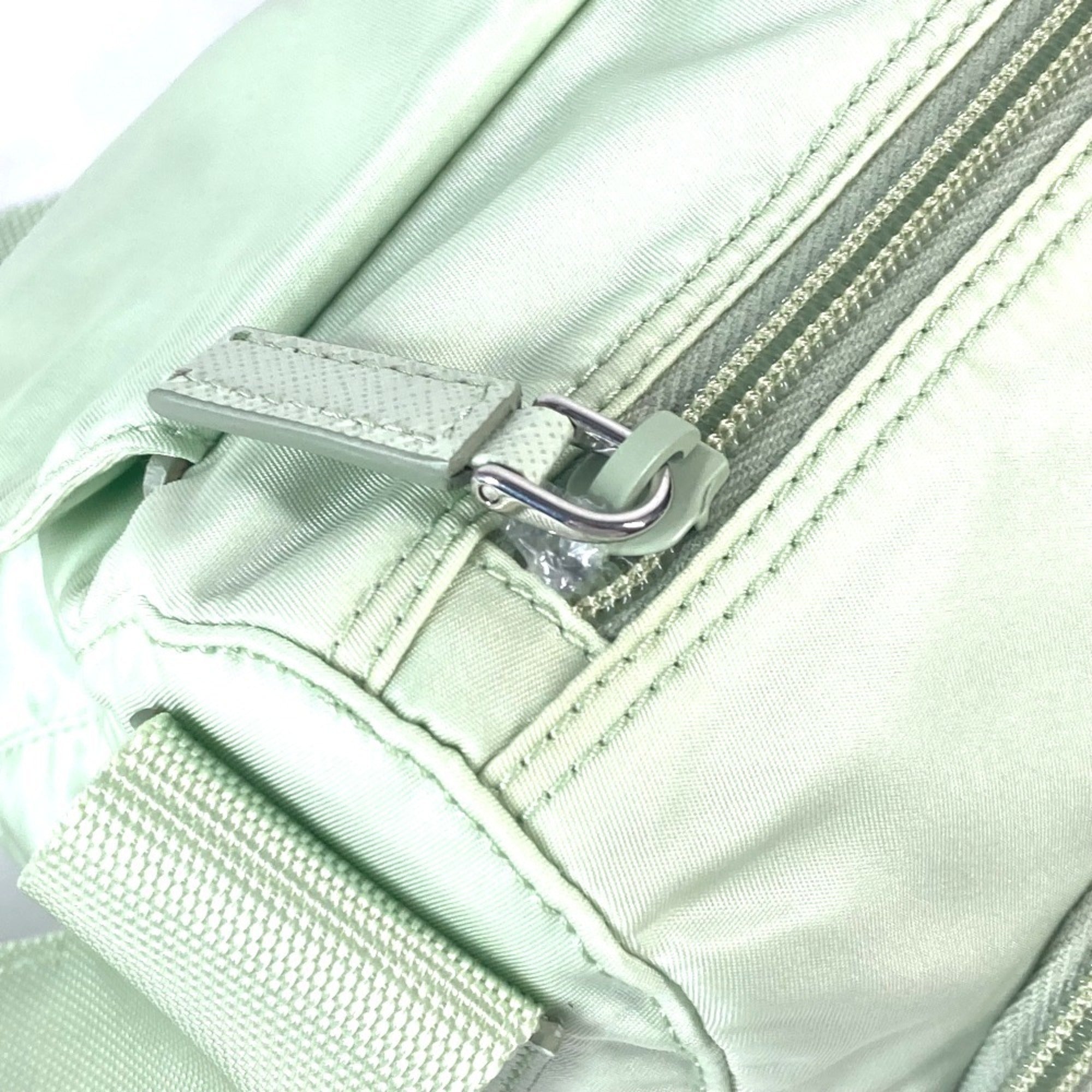 Prada Green Nylon Shoulder Bag (Pre-Owned)