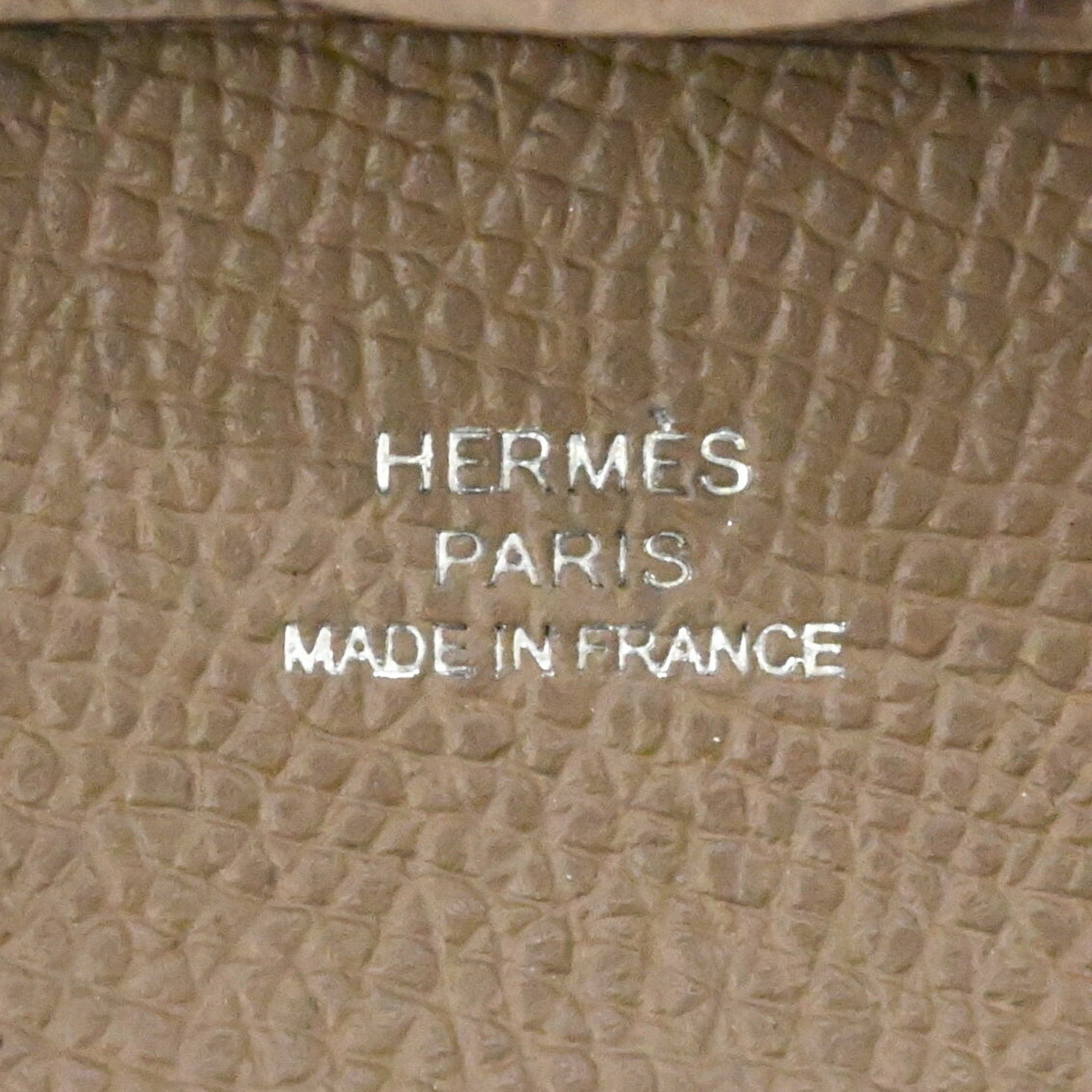 Hermes Beige Epsom Leather Coin Purse/Coin Case (Pre-Owned)