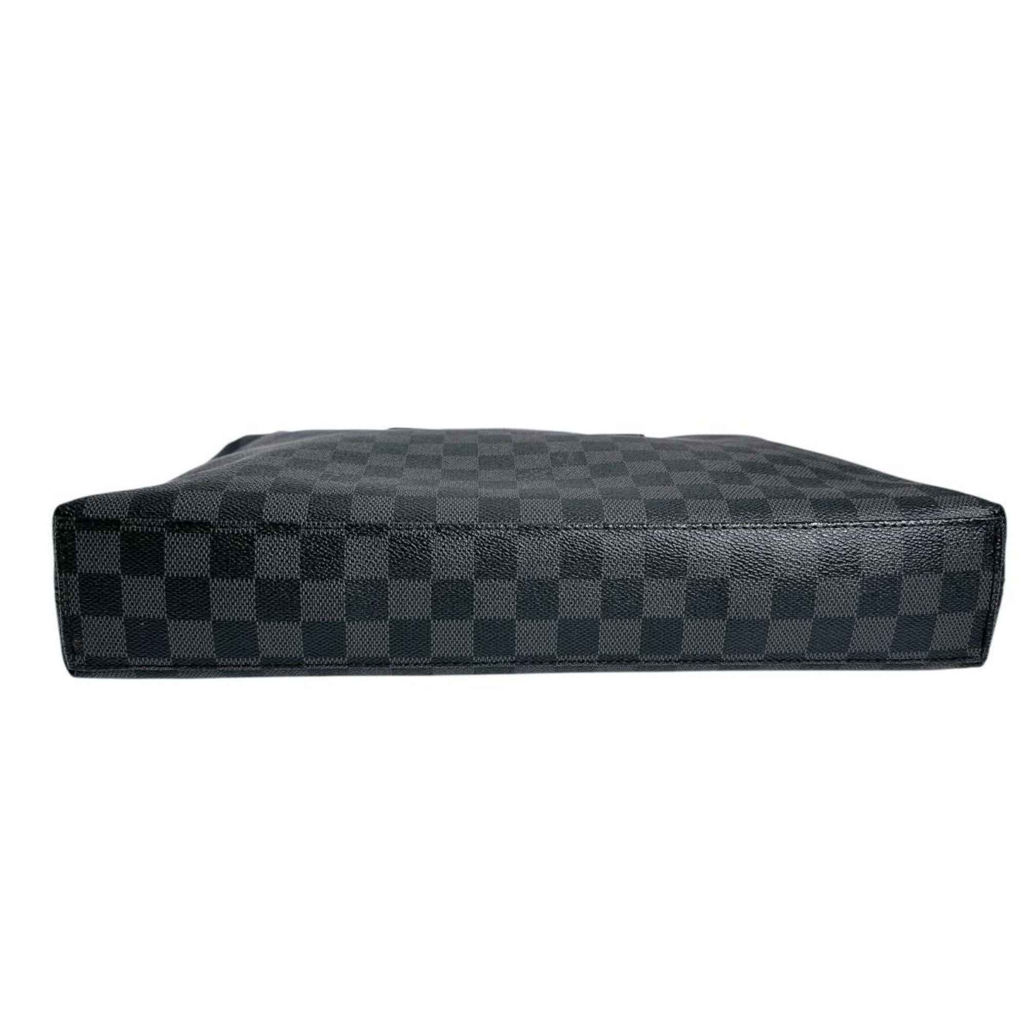 Louis Vuitton Black Damier Graphite Briefcase (Pre-Owned)