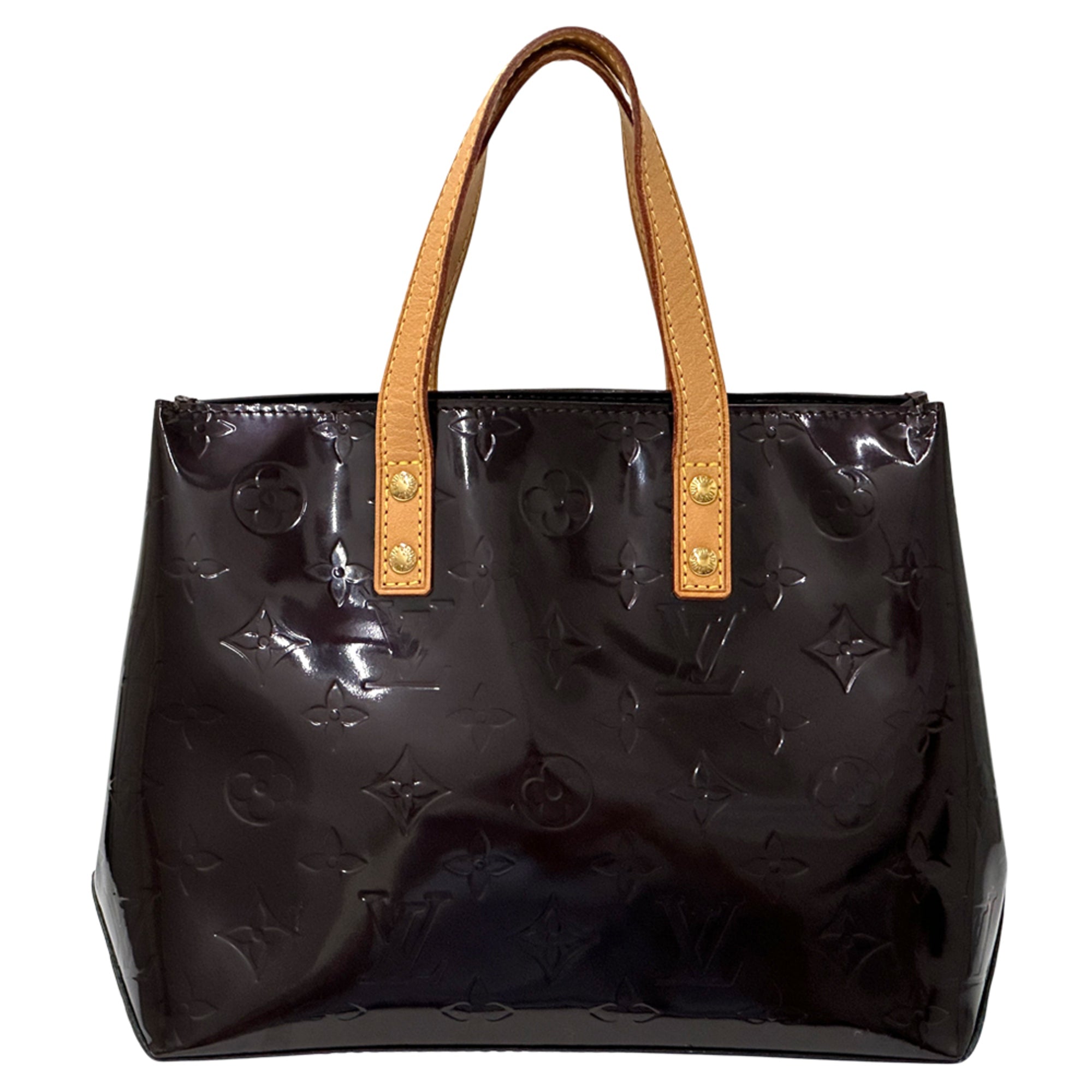 Louis Vuitton Amarante Red Color Wine Monogram Vernis Handbag (Pre-Owned)