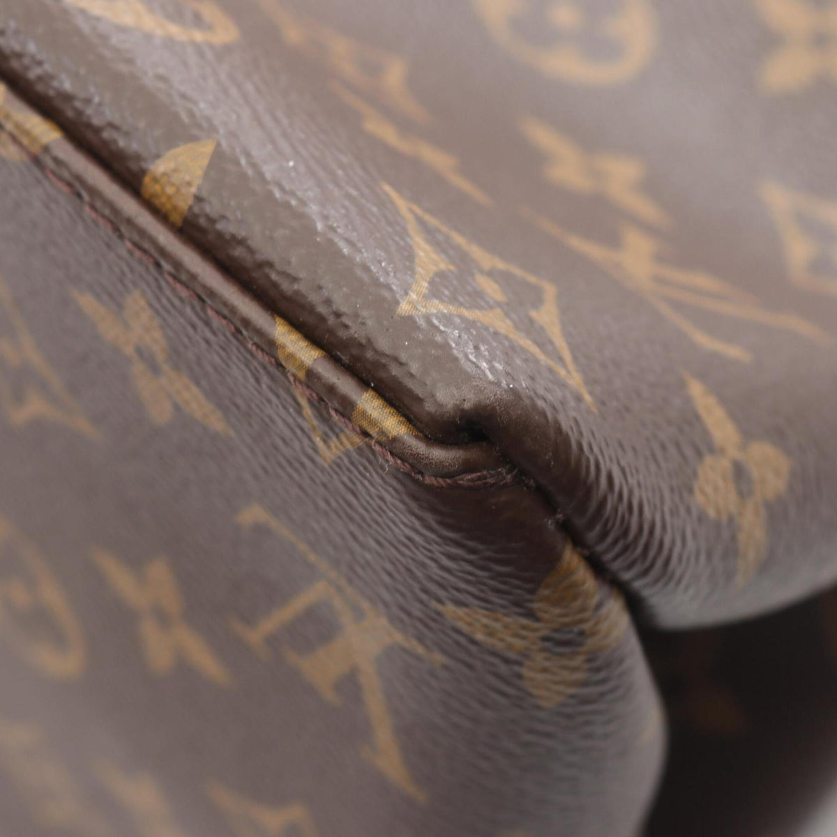 Louis Vuitton Monogram Brown Coated Canvas Leather Handbag (Pre-Owned)