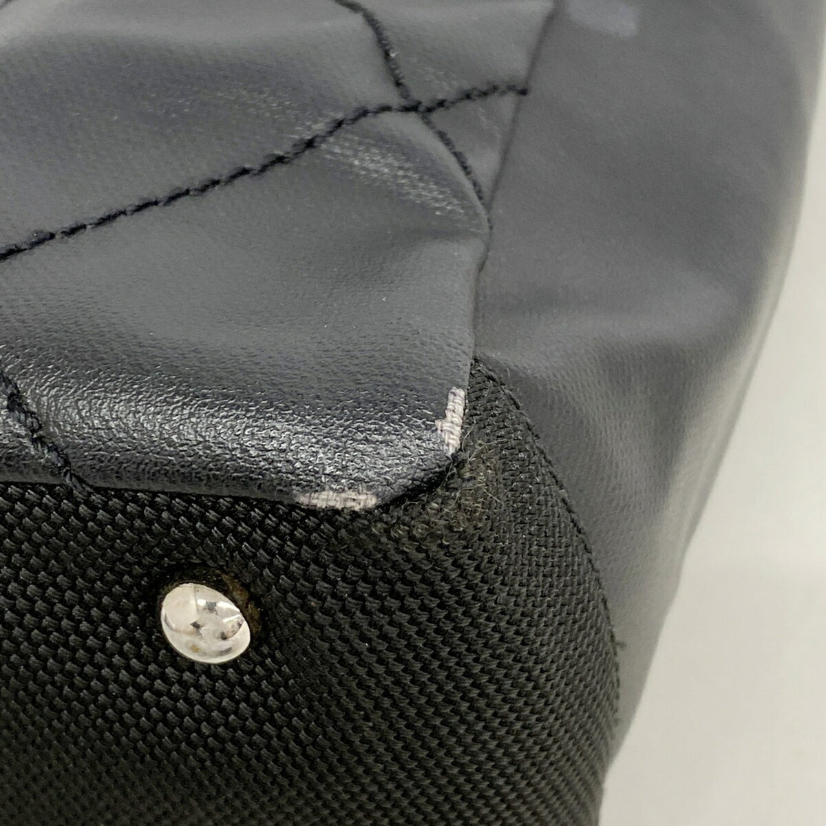 Chanel Black Canvas Tote Bag (Pre-Owned)