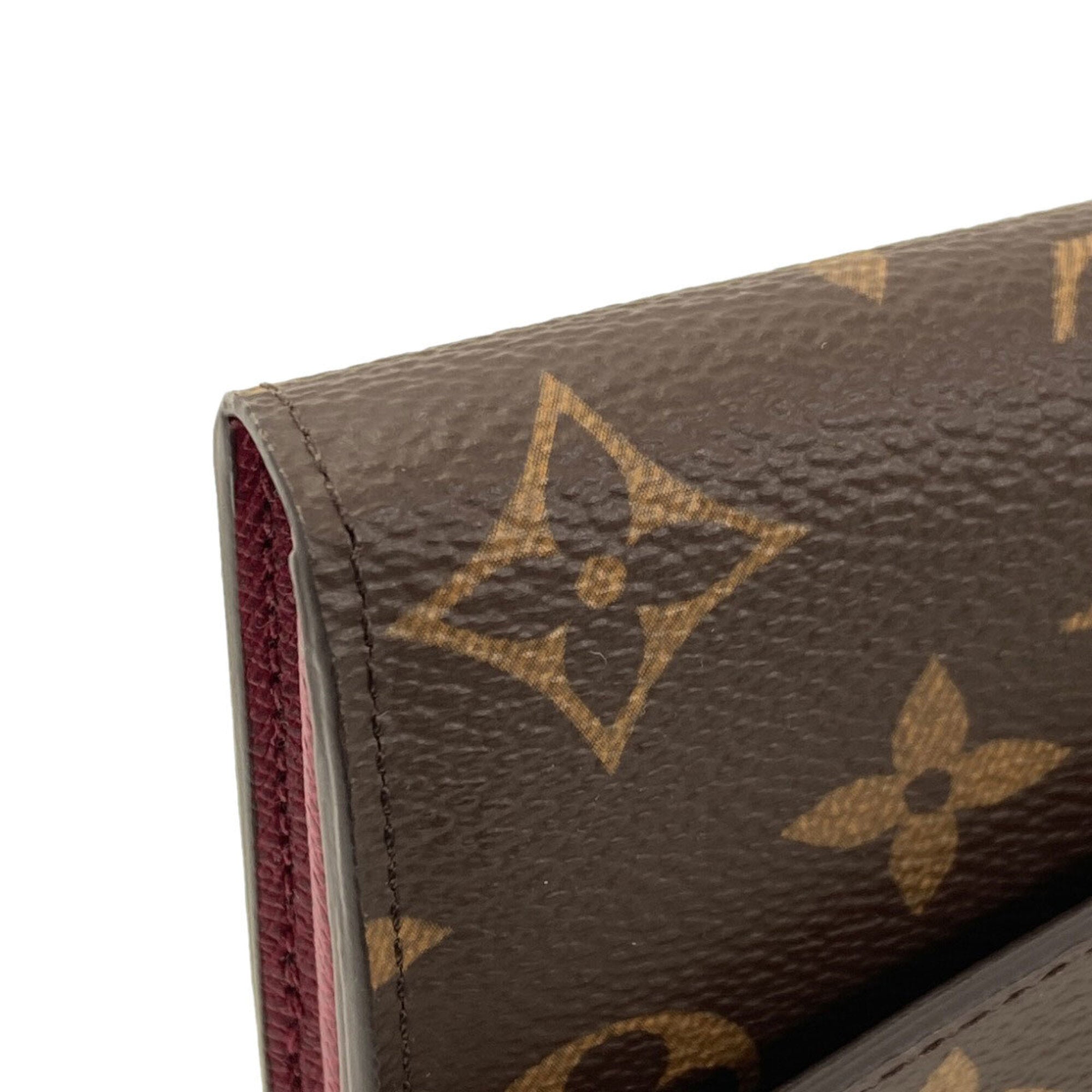 Louis Vuitton Fuchsia Monogram Monogram Long Wallet (Bi-Fold) (Pre-Owned)