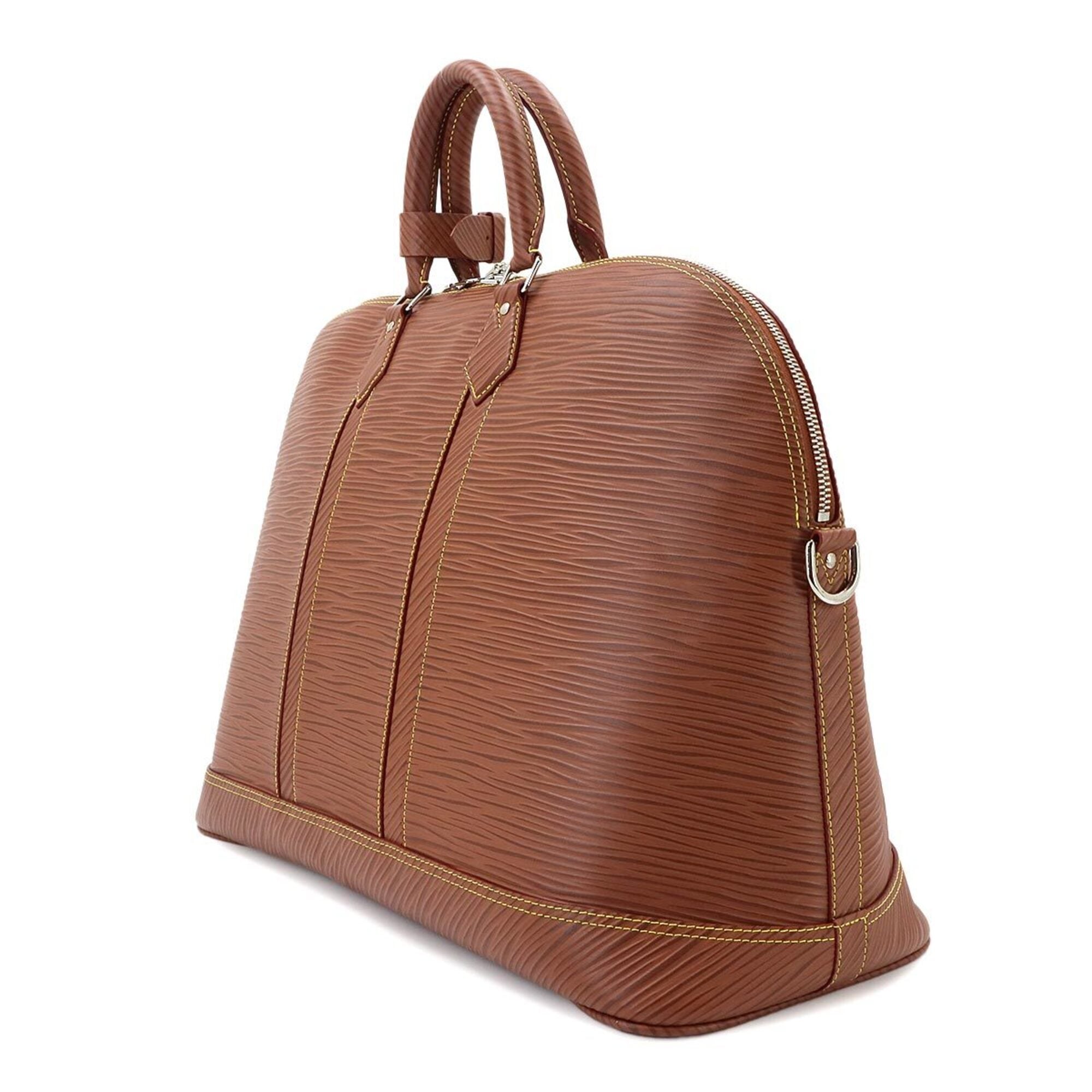 Louis Vuitton Cognac Epi Leather Handbag Weekend Bag (Pre-Owned)