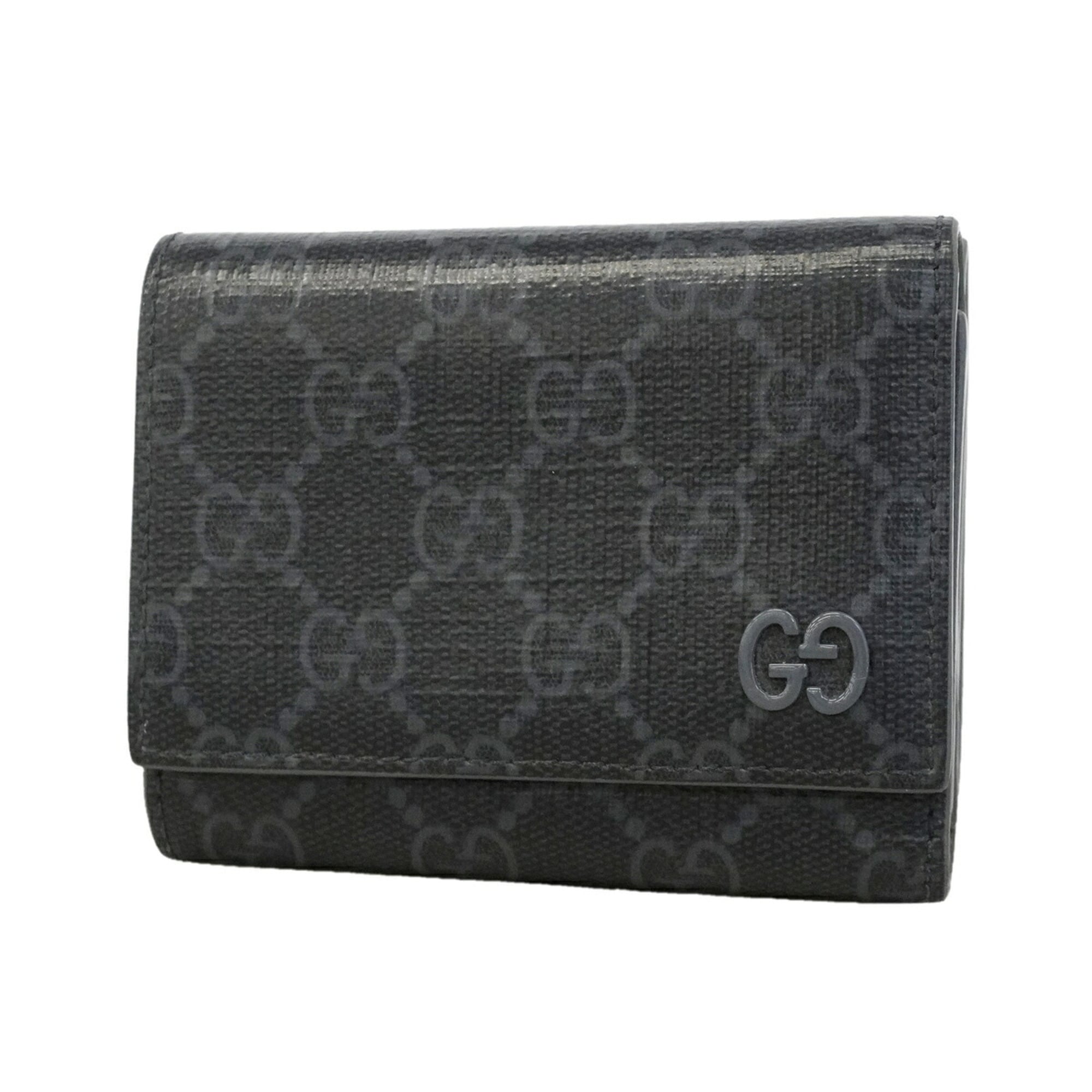 Gucci Black Pvc Wallet (Tri-Fold) (Pre-Owned)